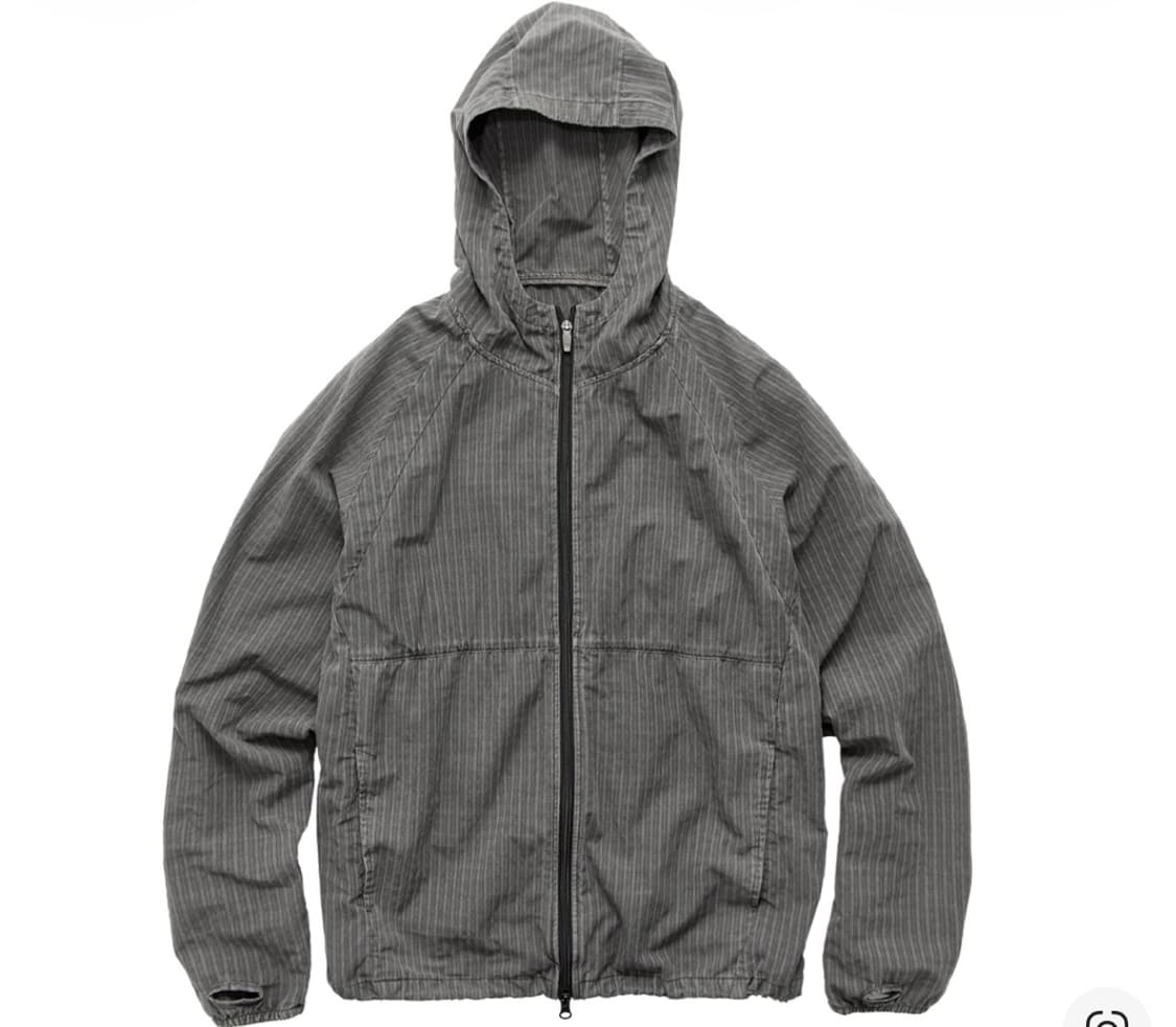 4) 폴리테루 휴먼인덱스 체크 후디 파카 그레이 상품이미지1