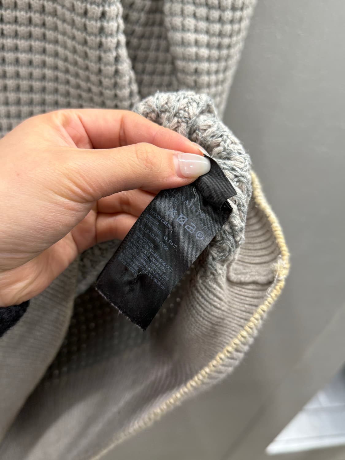 All Saints 미국빈티지 올세인츠 와플 니트 L 상품이미지6