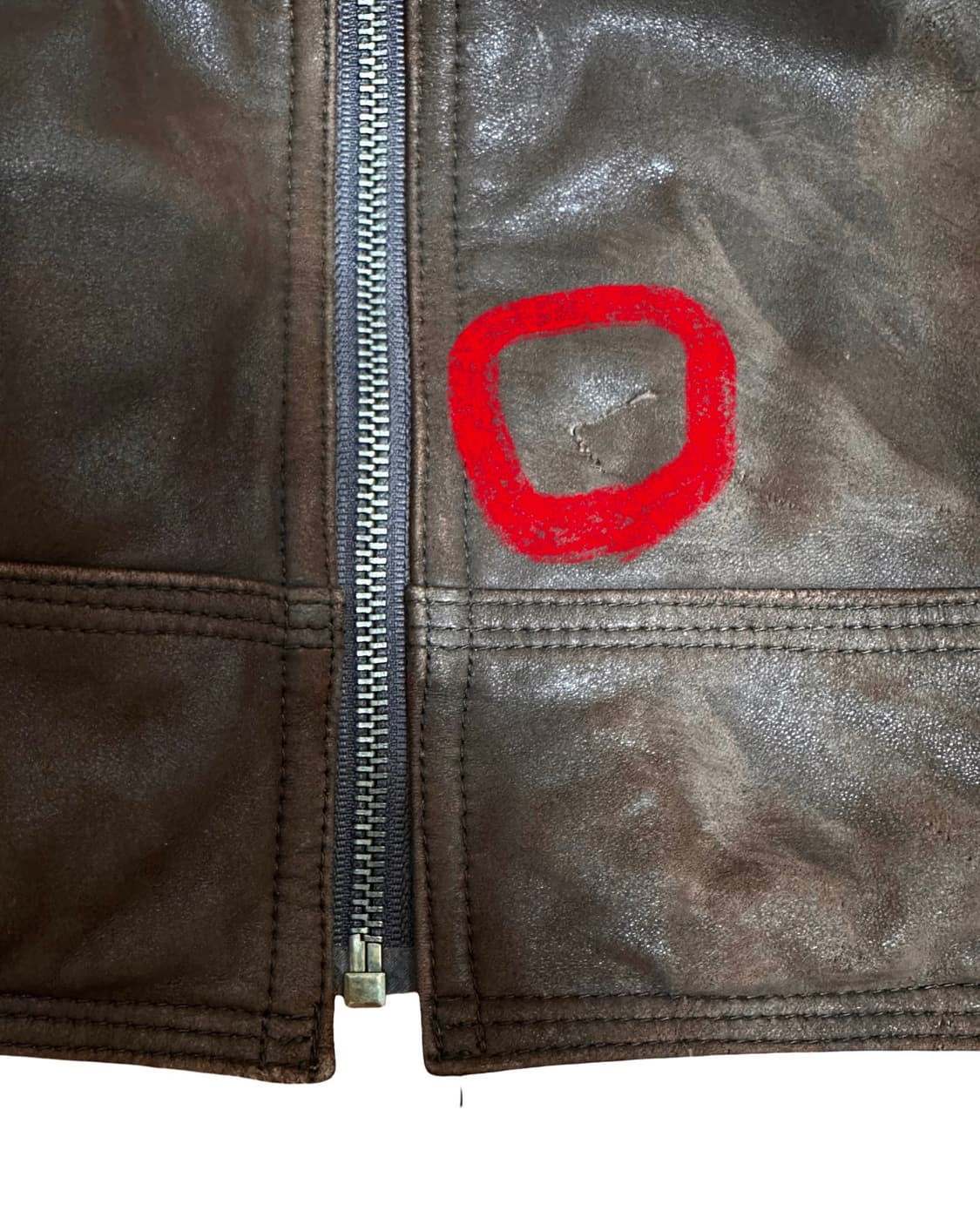 휴고 보스 브라운 레더 블루종 자켓 상품이미지6