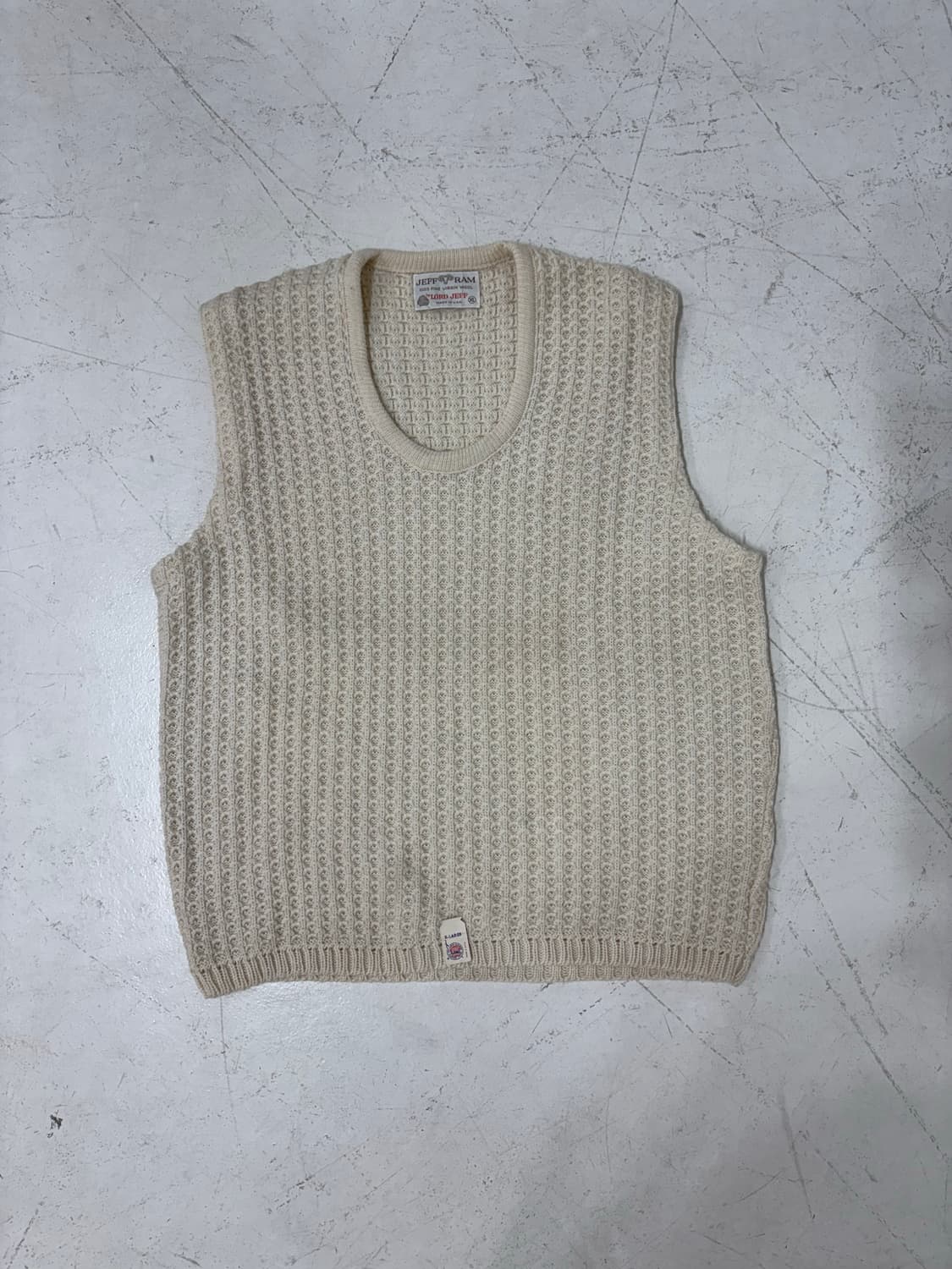 70-80’s Lord Jeff Virgin Wool Knit Vest 상품이미지1