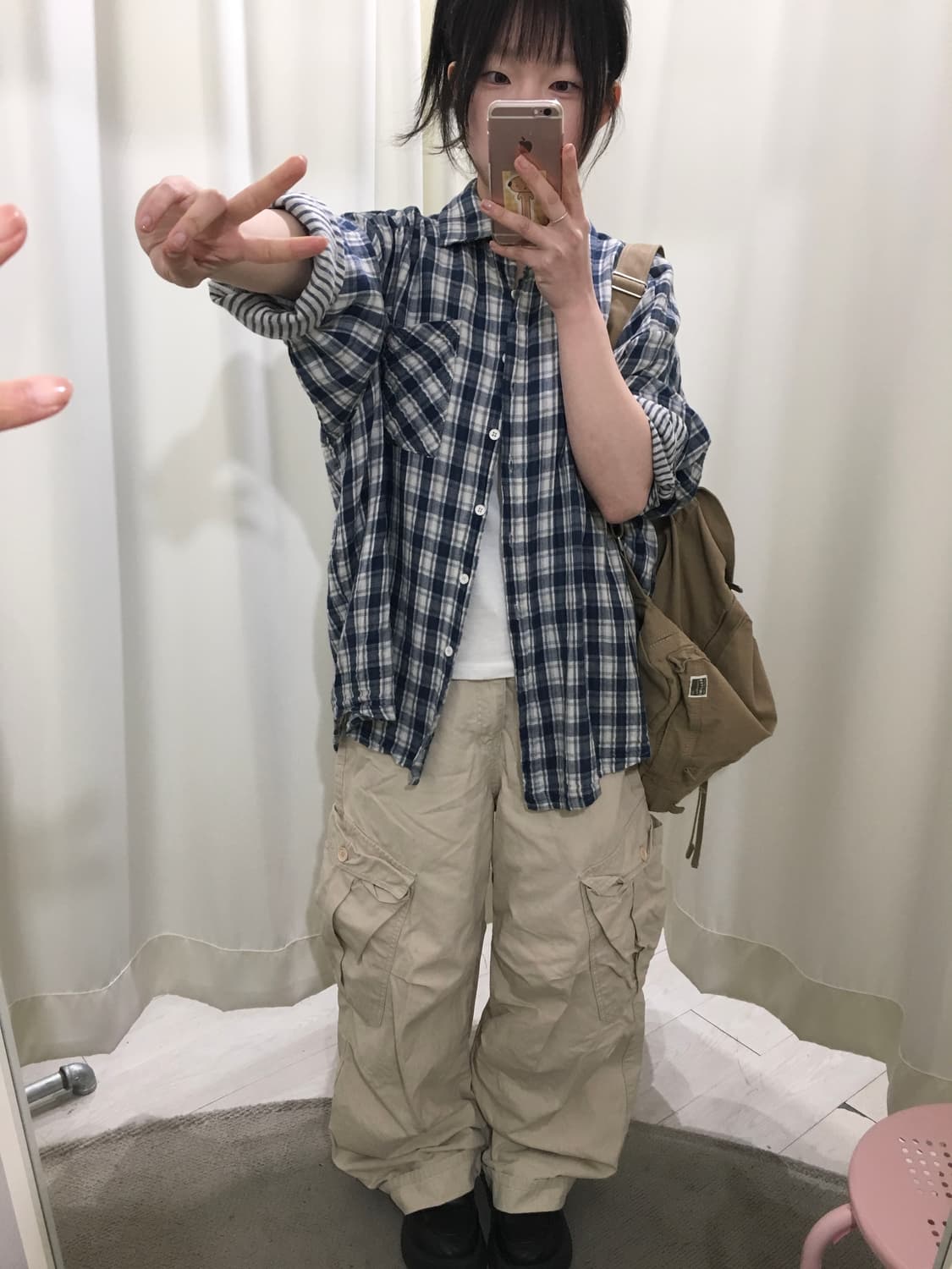 natural check shirt 상품이미지6