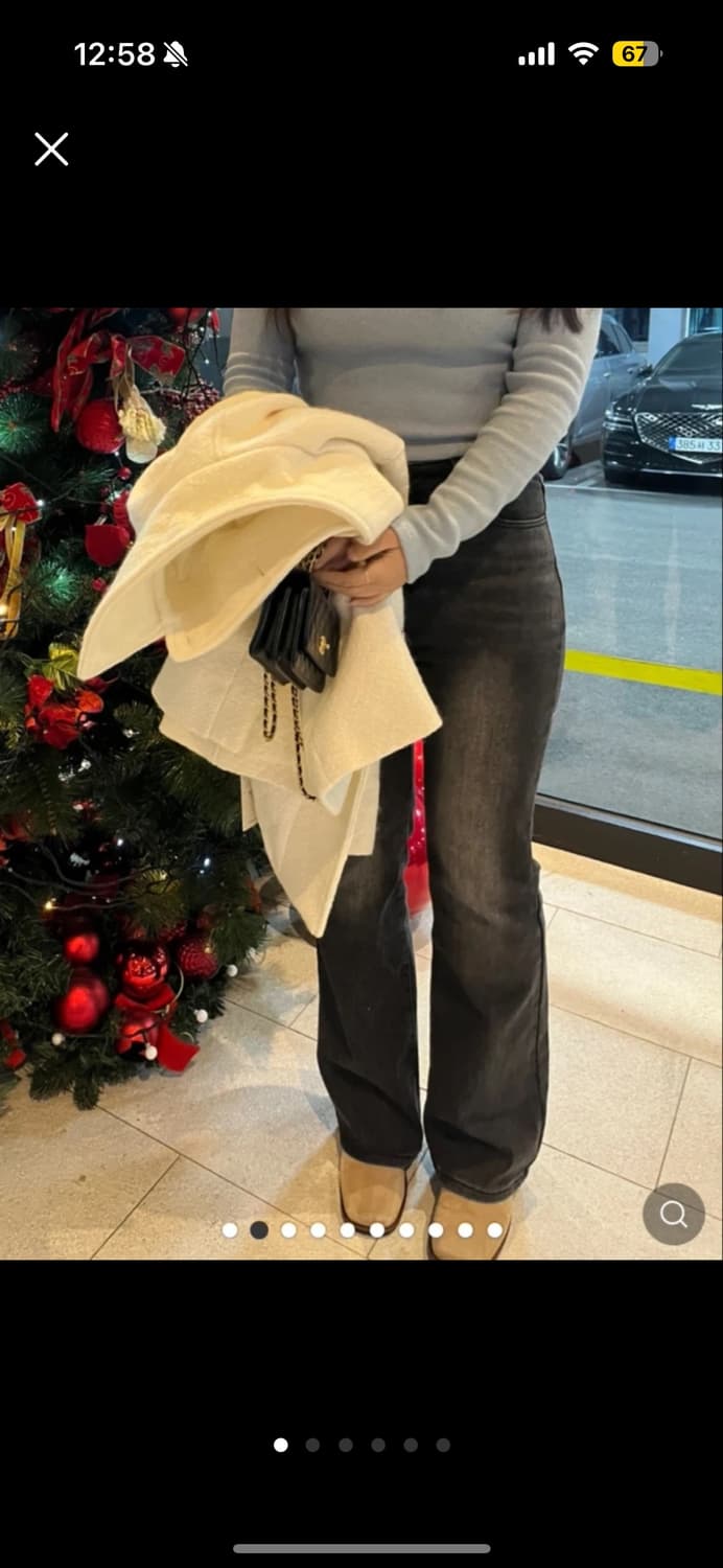 하티66 흑청 부츠컷 기모 데님팬츠 상품이미지1