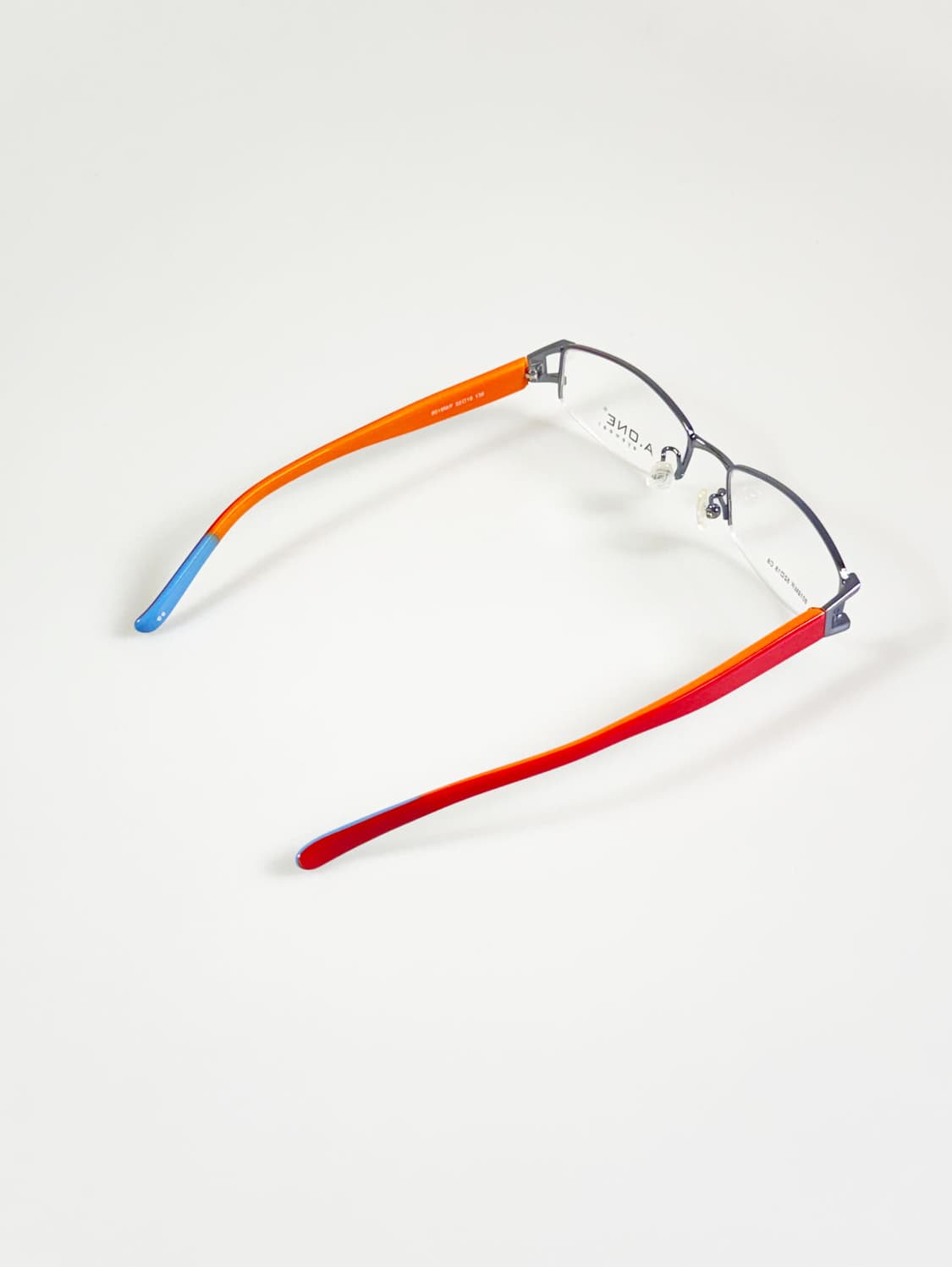 A.ONE 반무테 스퀘어 메탈 프레임 빈티지 안경 상품이미지4