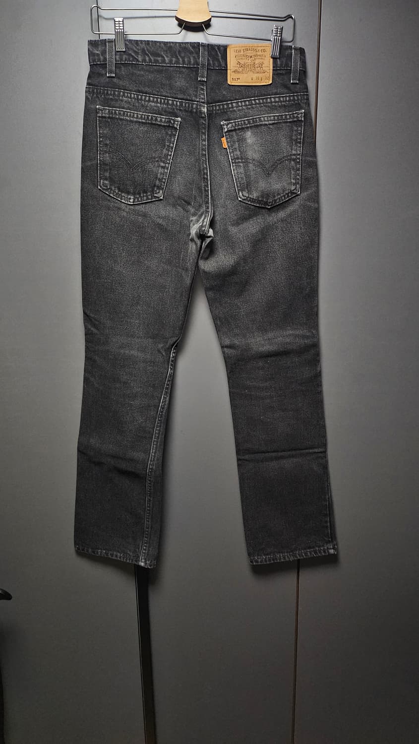 vtg 리바이스 517 오렌지탭 블랙진 상품이미지4