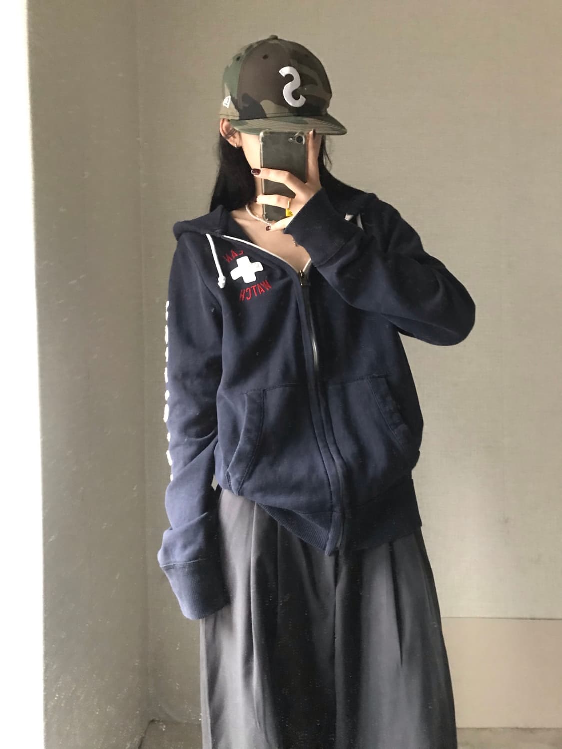 홀리스터 네이비 후드집업 상품이미지1