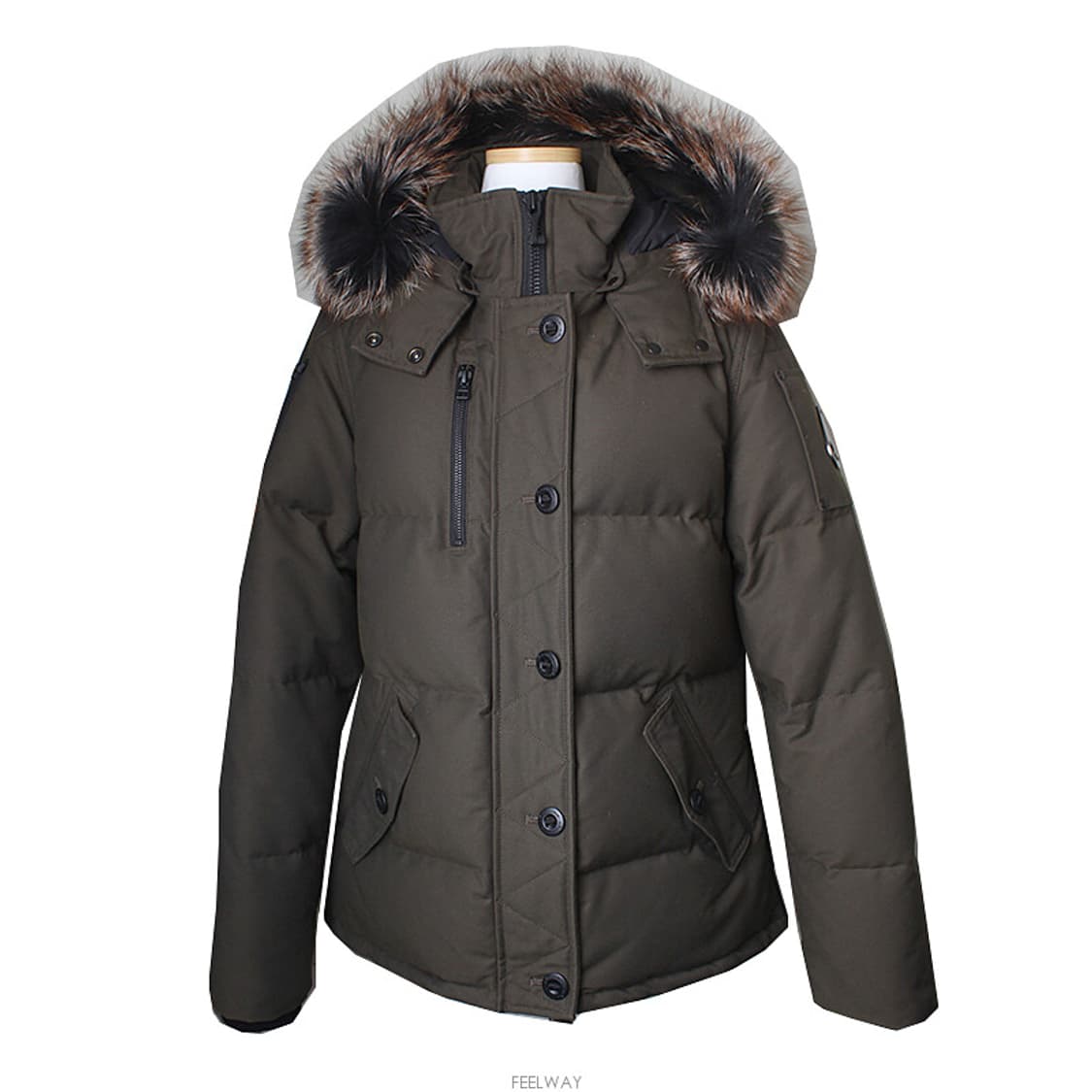 무스너클 카키그린 덕다운 패딩 자켓 (66) 상품이미지1