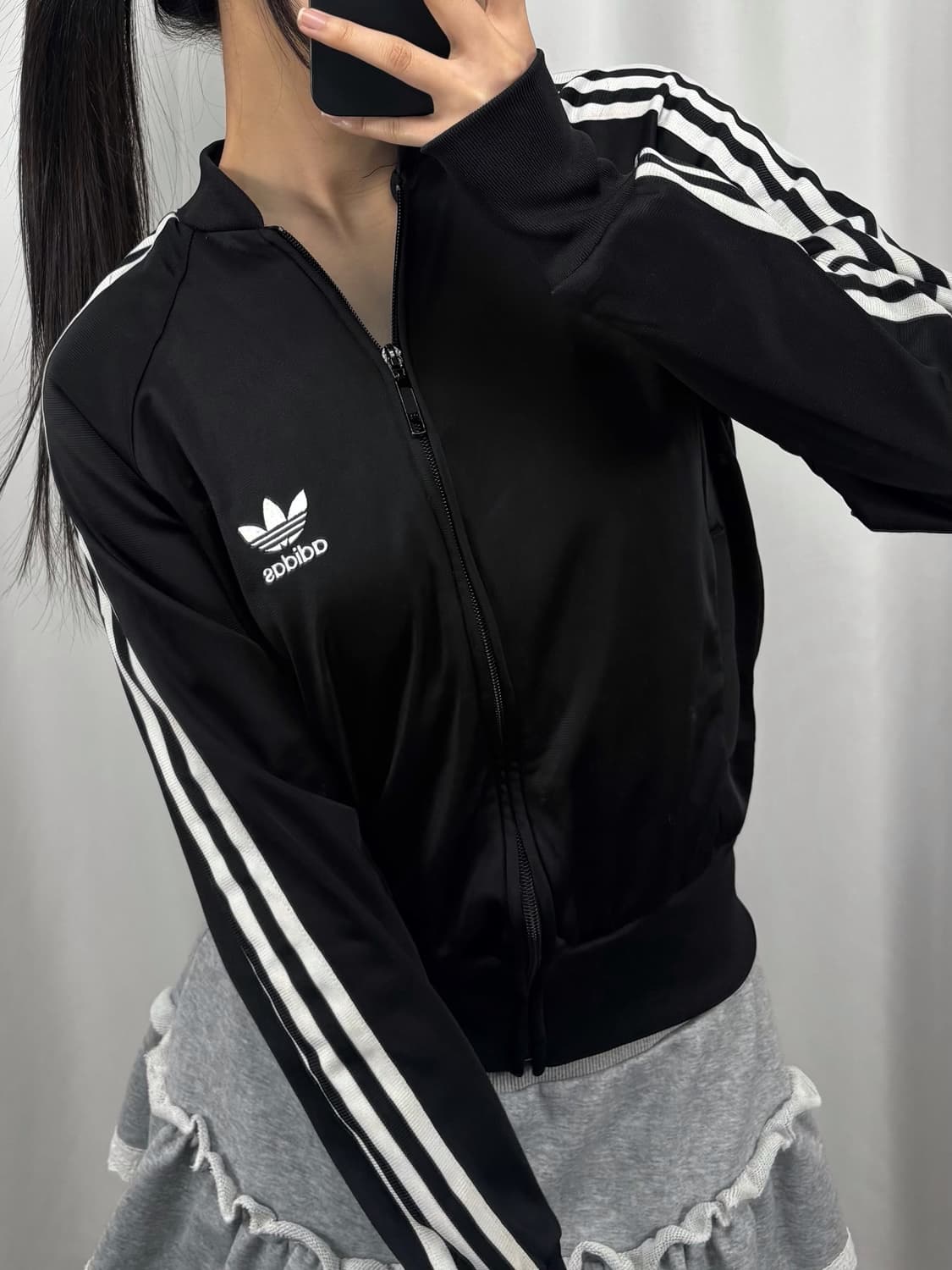 아디다스 블랙 슈퍼스타 트랙탑 져지 상품이미지1