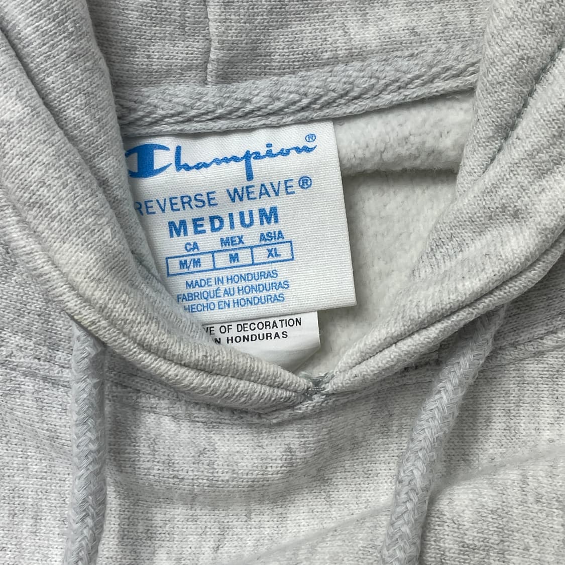 [중고] 챔피온 리버스 위브 크롭 후드티 그레이 상품이미지4