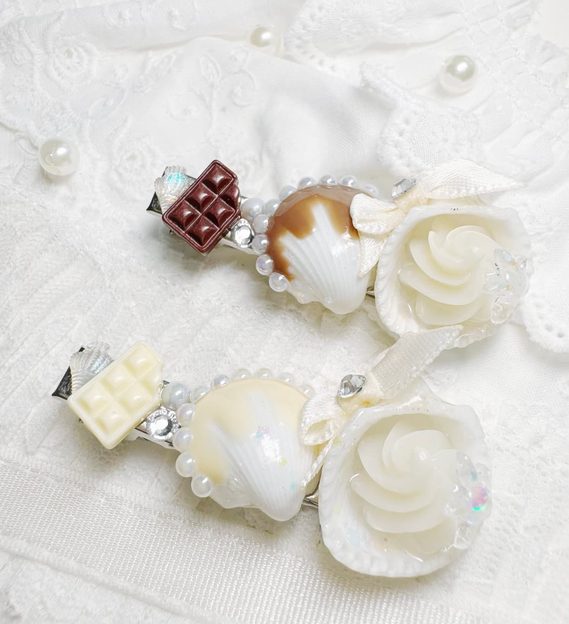 [handmade] chocoshell hairpin / 초코쉘 헤어핀  상품이미지4