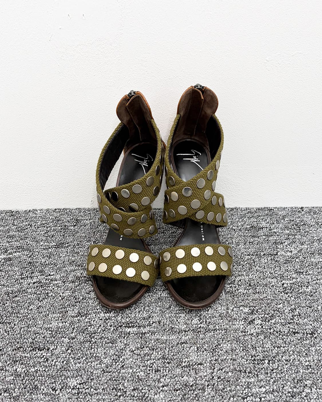 쥬세페 자노티 아일렛 크로스 샌들-힐 상품이미지3