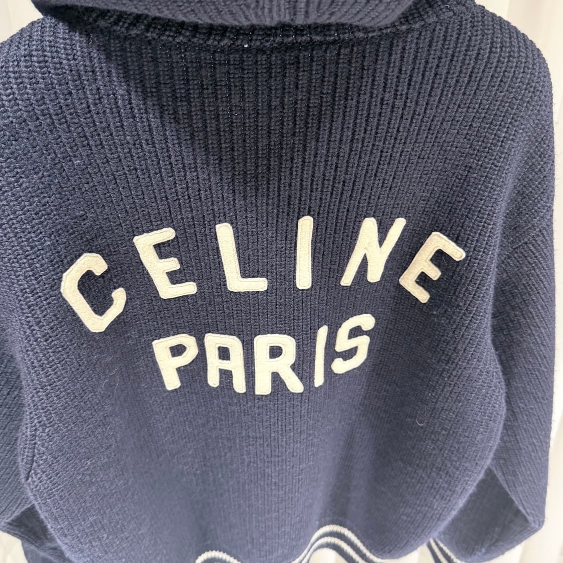 (A+/XS) / 셀린느 콜리지 후드 자켓 네이비 상품이미지7