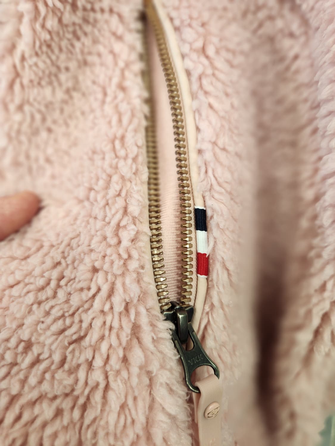 아이더 고어텍스 보아 플리스 후드 집업 핑크 여성용 상태좋음 상품이미지8