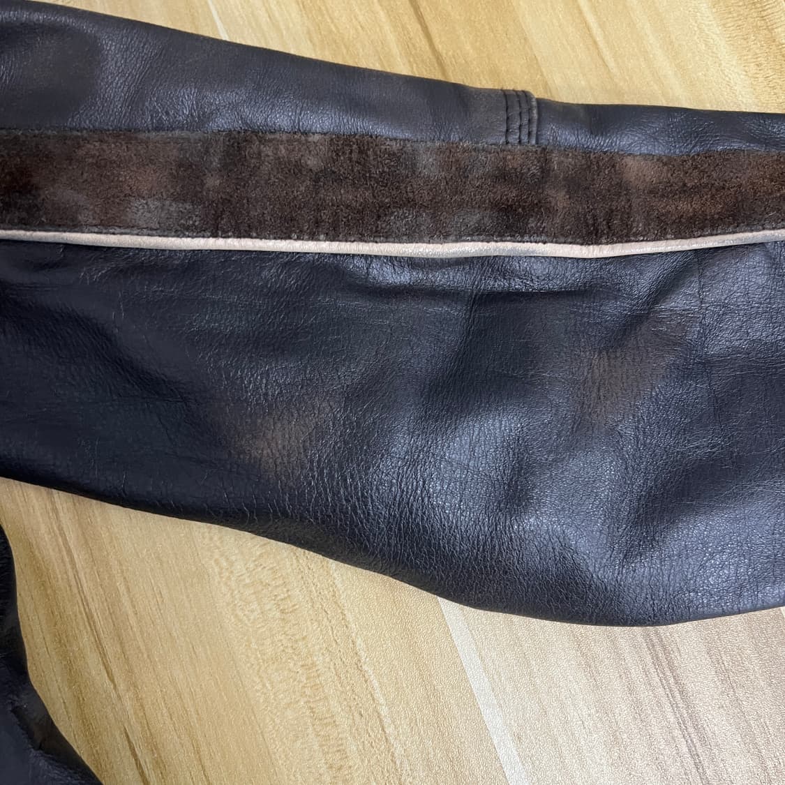 L'homme en Cuir 스웨이드 엣지라인 양가죽 라이더 자켓 50 상품이미지10