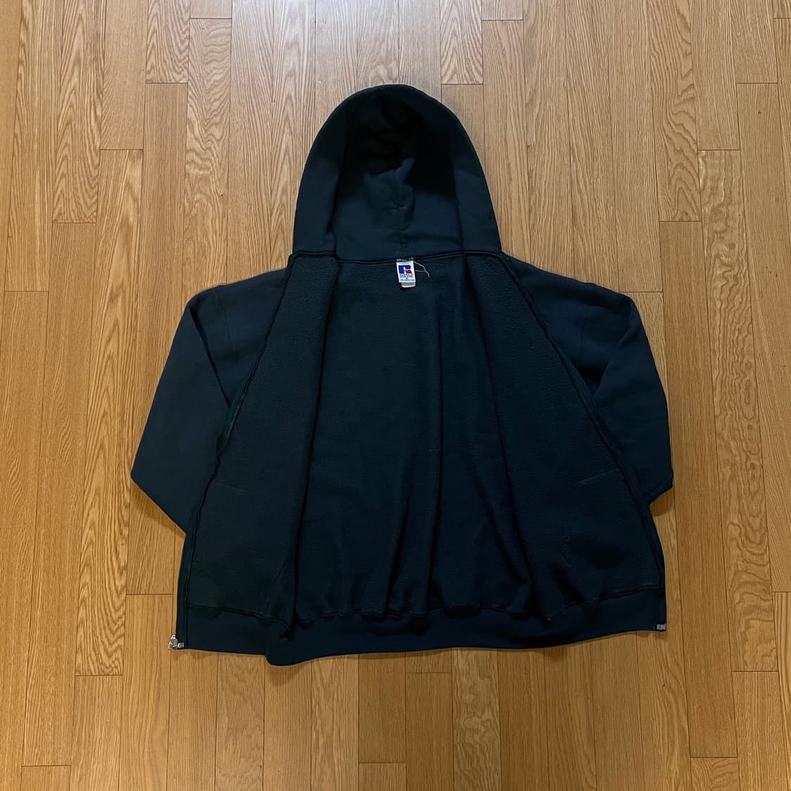 [XL] 90s 빈티지 러셀 후드집업 다크 그린 상품이미지2