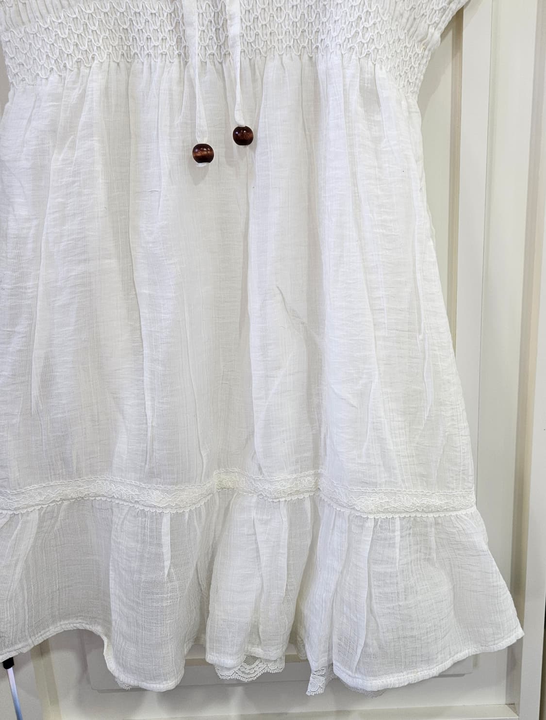 CECIL McBEE(세실맥비) 화이트 셔링 끈원피스 상품이미지4