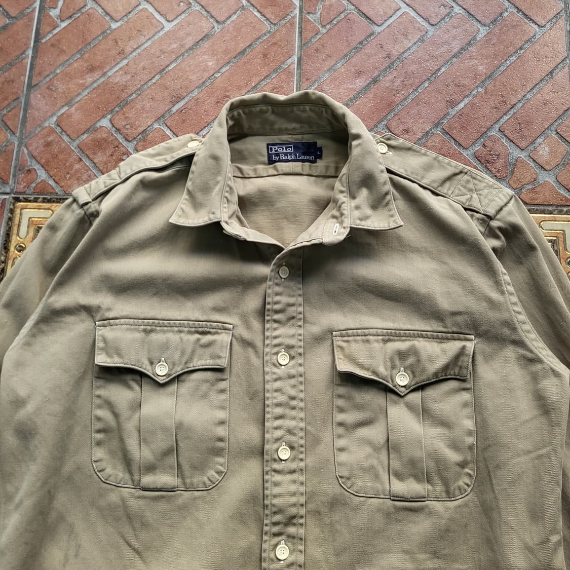 Polo Ralph Lauren 밀리터리 오피서 셔츠 상품이미지4
