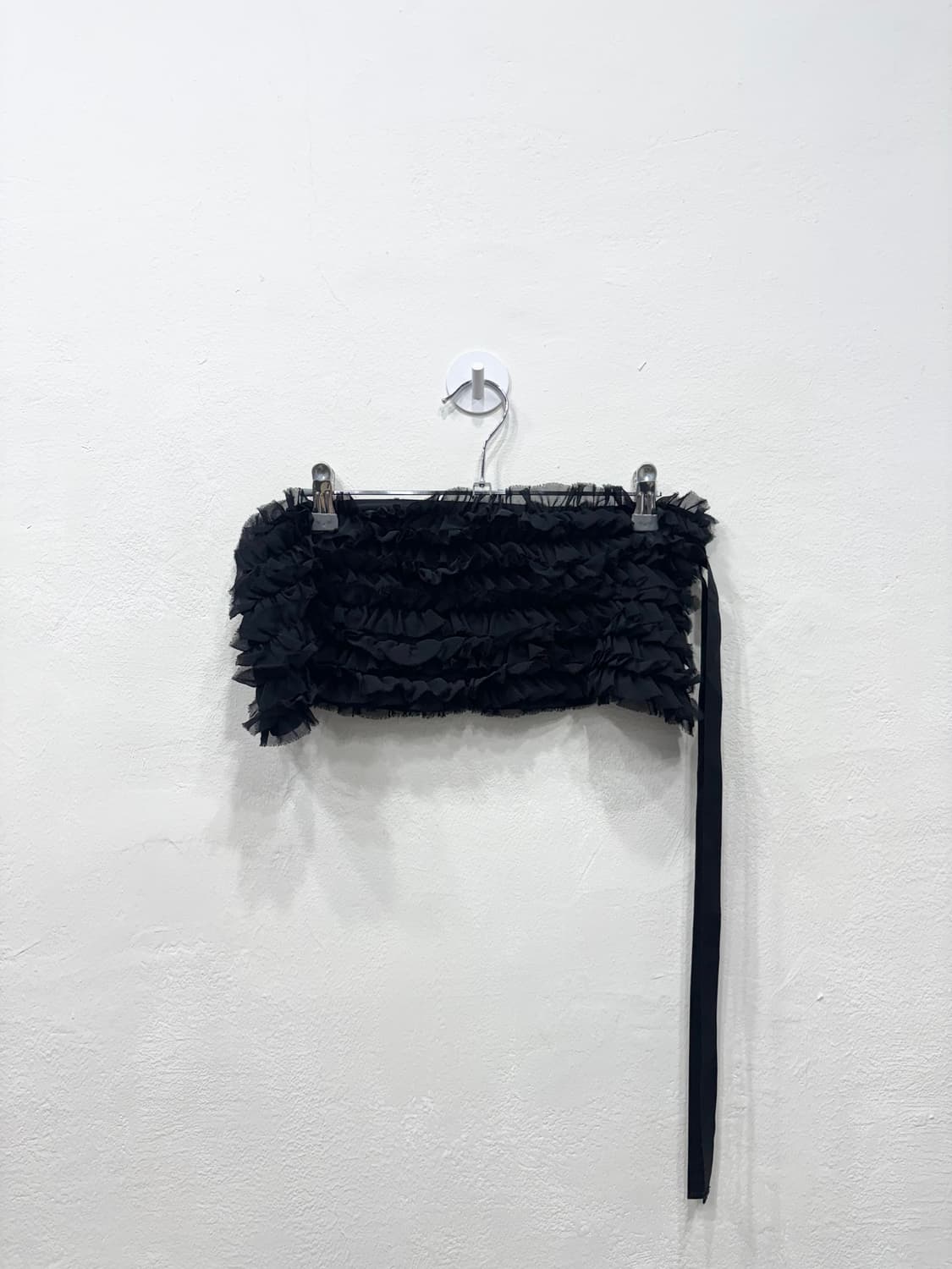 블랙 프릴 웨이스트 랩 상품이미지1