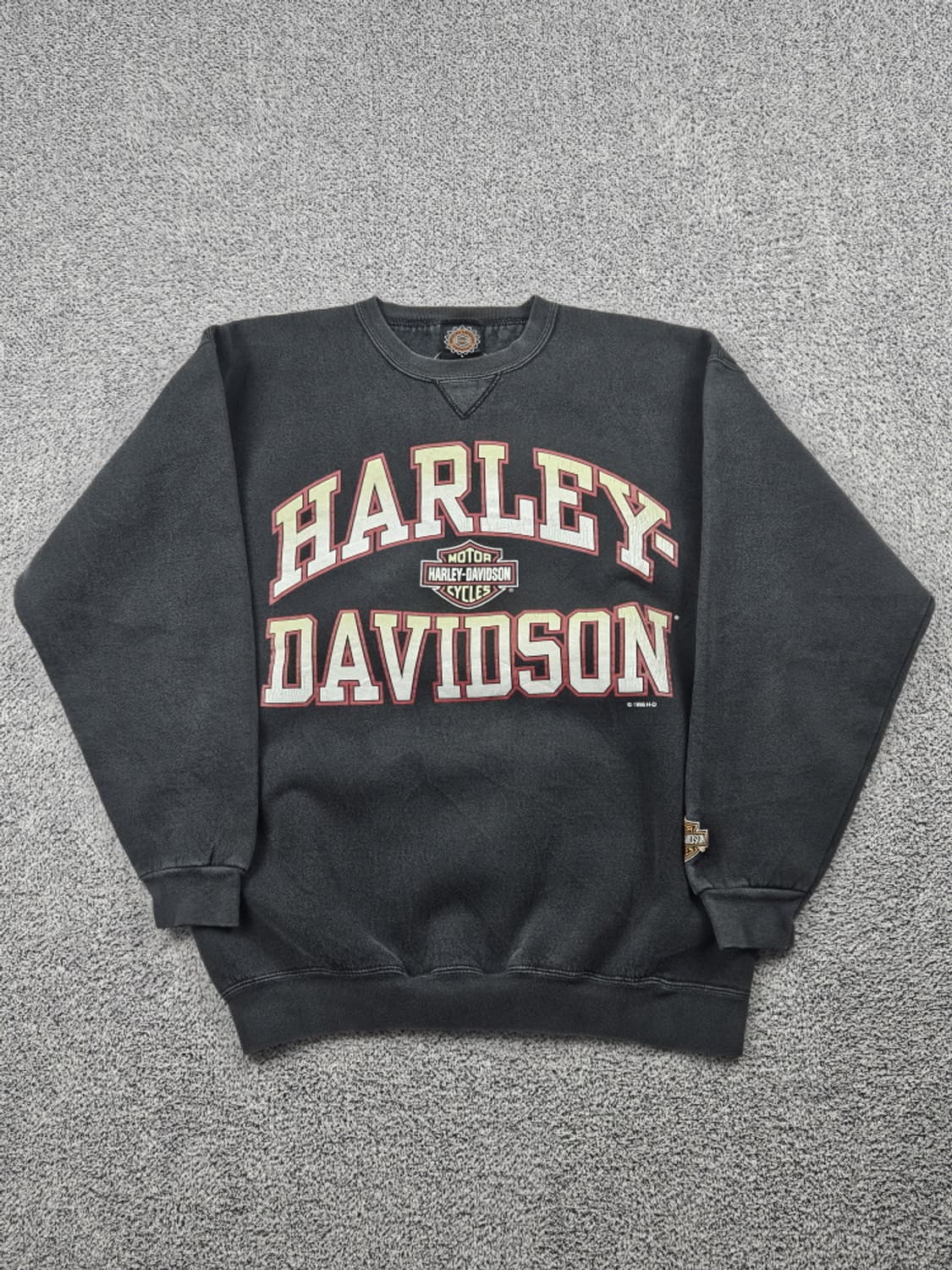 90's 할리데이비슨 페이드프린팅 맨투맨 ( L ) / 10242 상품이미지2