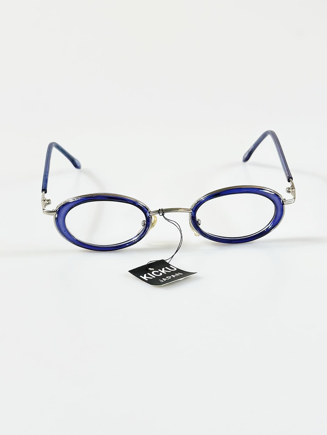 90s KICKU JAPAN 라운드 오벌 콤비네이션 빈티지 안경 상품이미지2