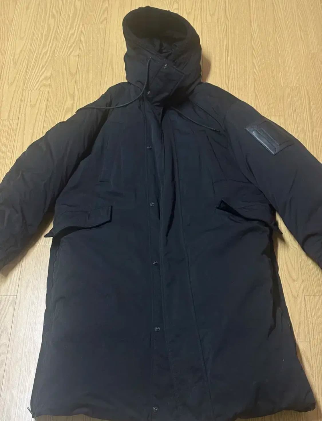 준지 양털 롱패딩 블랙 46 상품이미지4