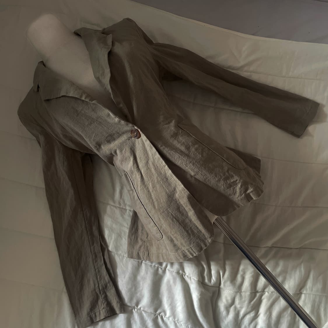 빈티지 자켓 모리 자켓 린넨 자켓 모리 빈티지 사와코 하구미 히피그런지 상품이미지1