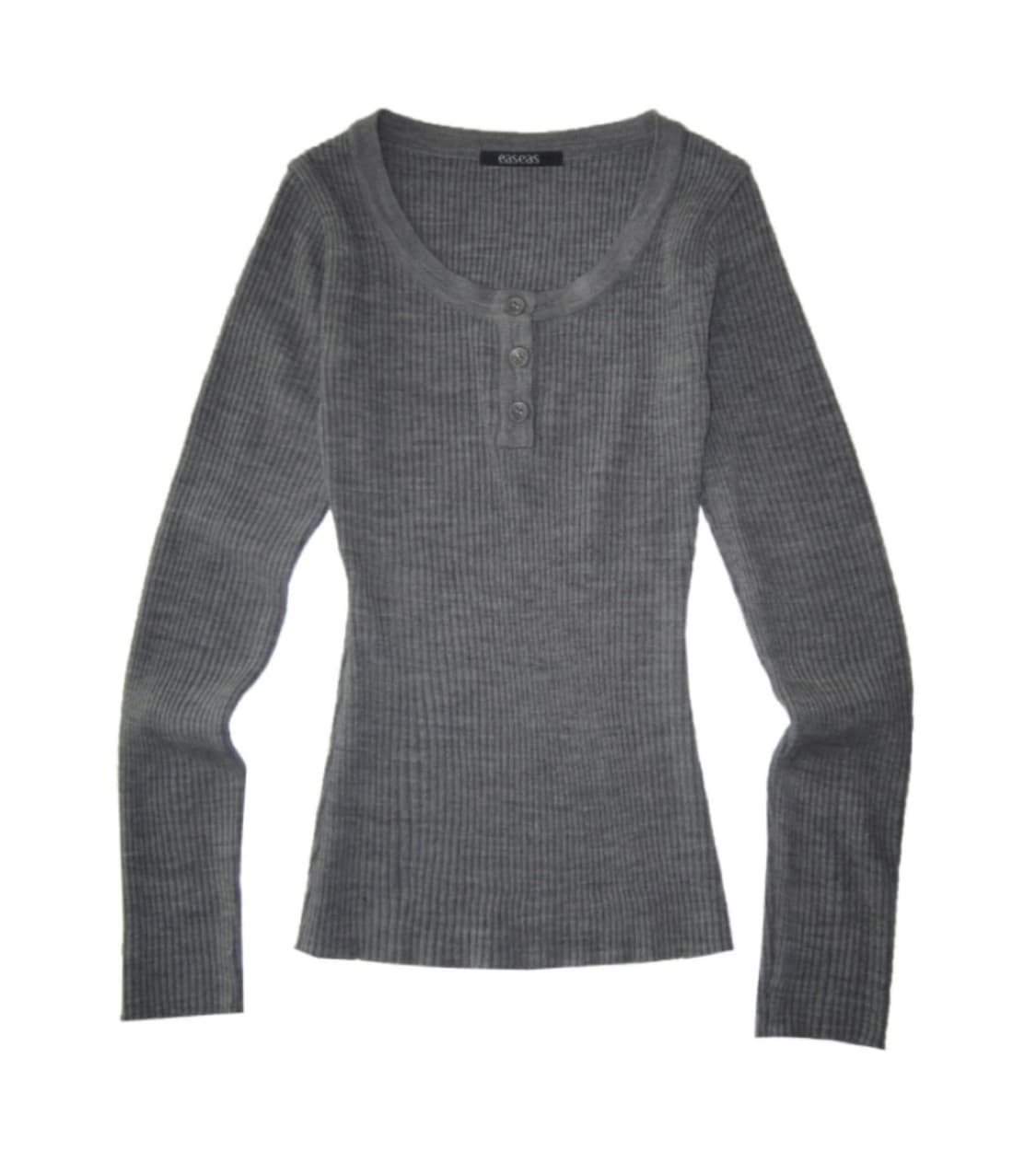 mauve rib 니트 그레이 상품이미지1