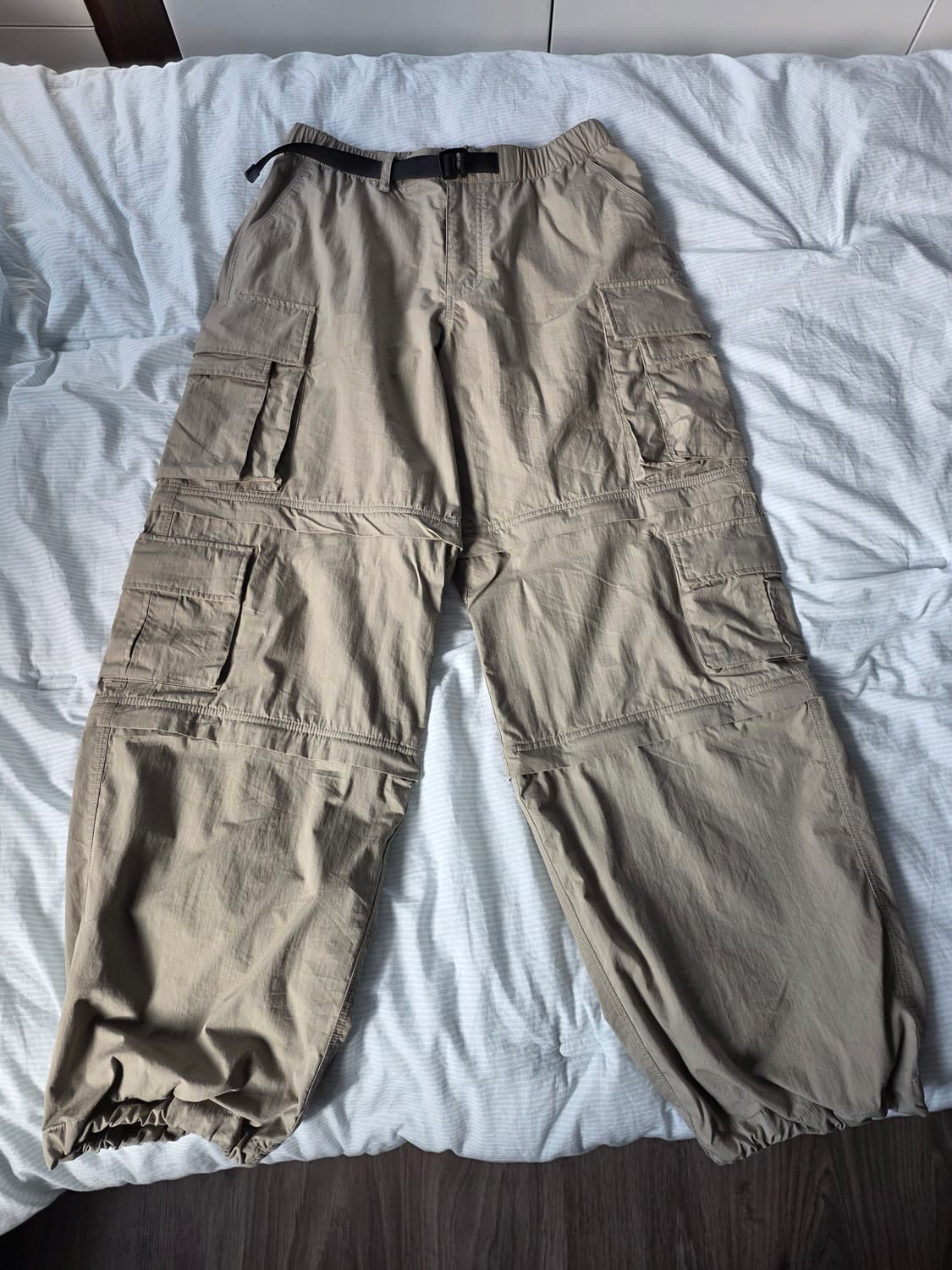 [With 세종]무탠다드 시티레저 3WAY 벨티드 멀티 카고 팬츠 베이지 상품이미지2