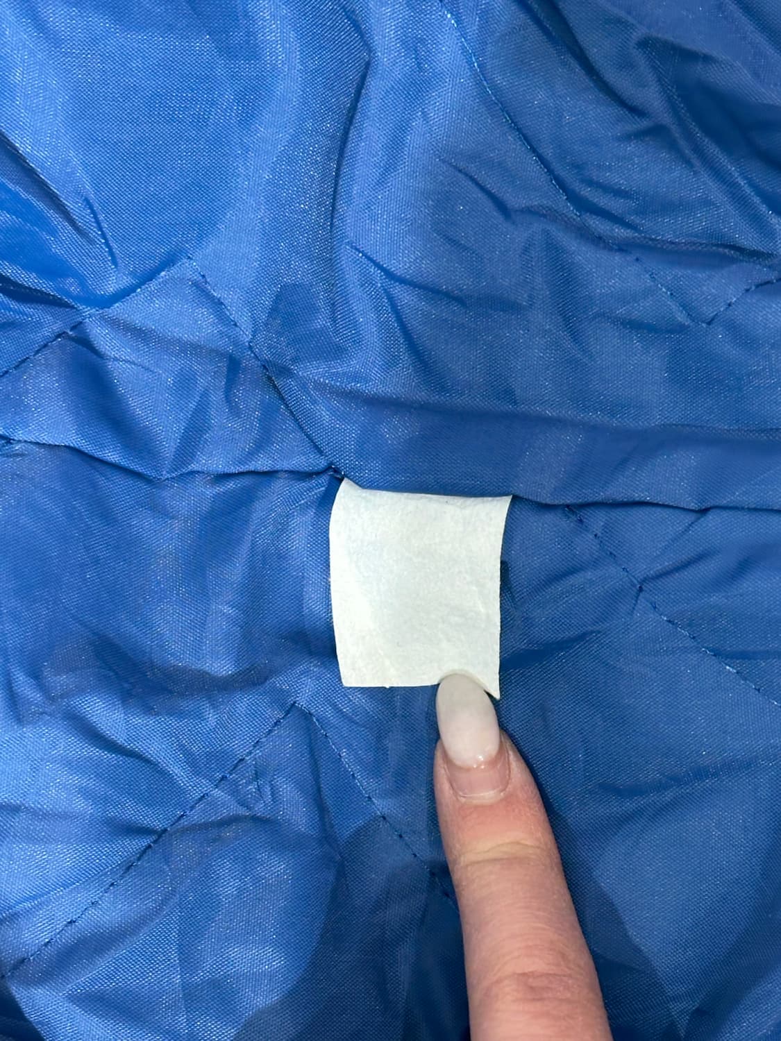 90s 빈티지 블루 봄버 자수 오버핏 자켓 XL 상품이미지8