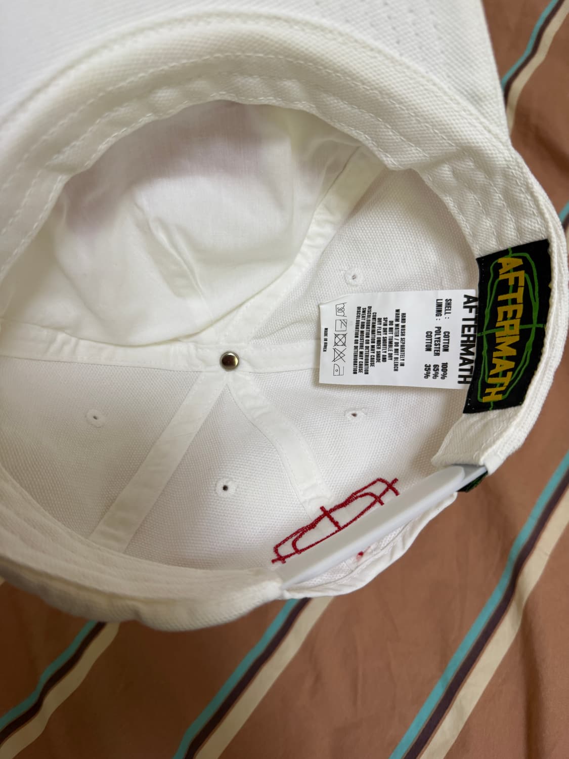 애프터매스 CIGAR 5 PANEL BALL CAP 오프화이트 컬러 상품이미지5