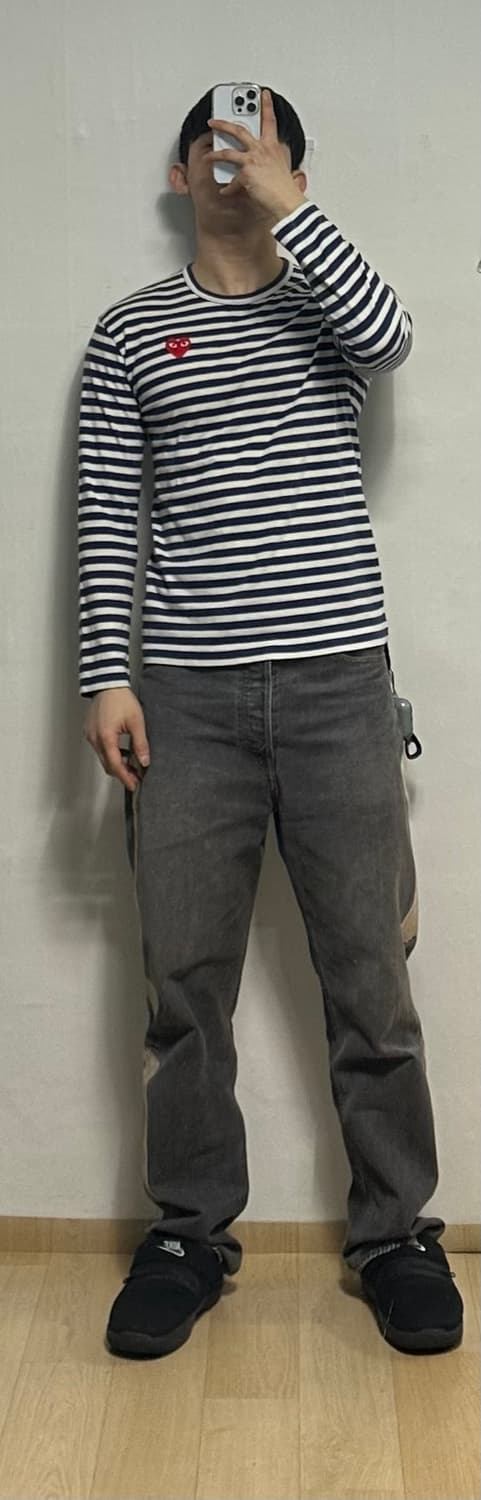 꼼데가르송 플레이 스트라이프 롱슬리브티 상품이미지5