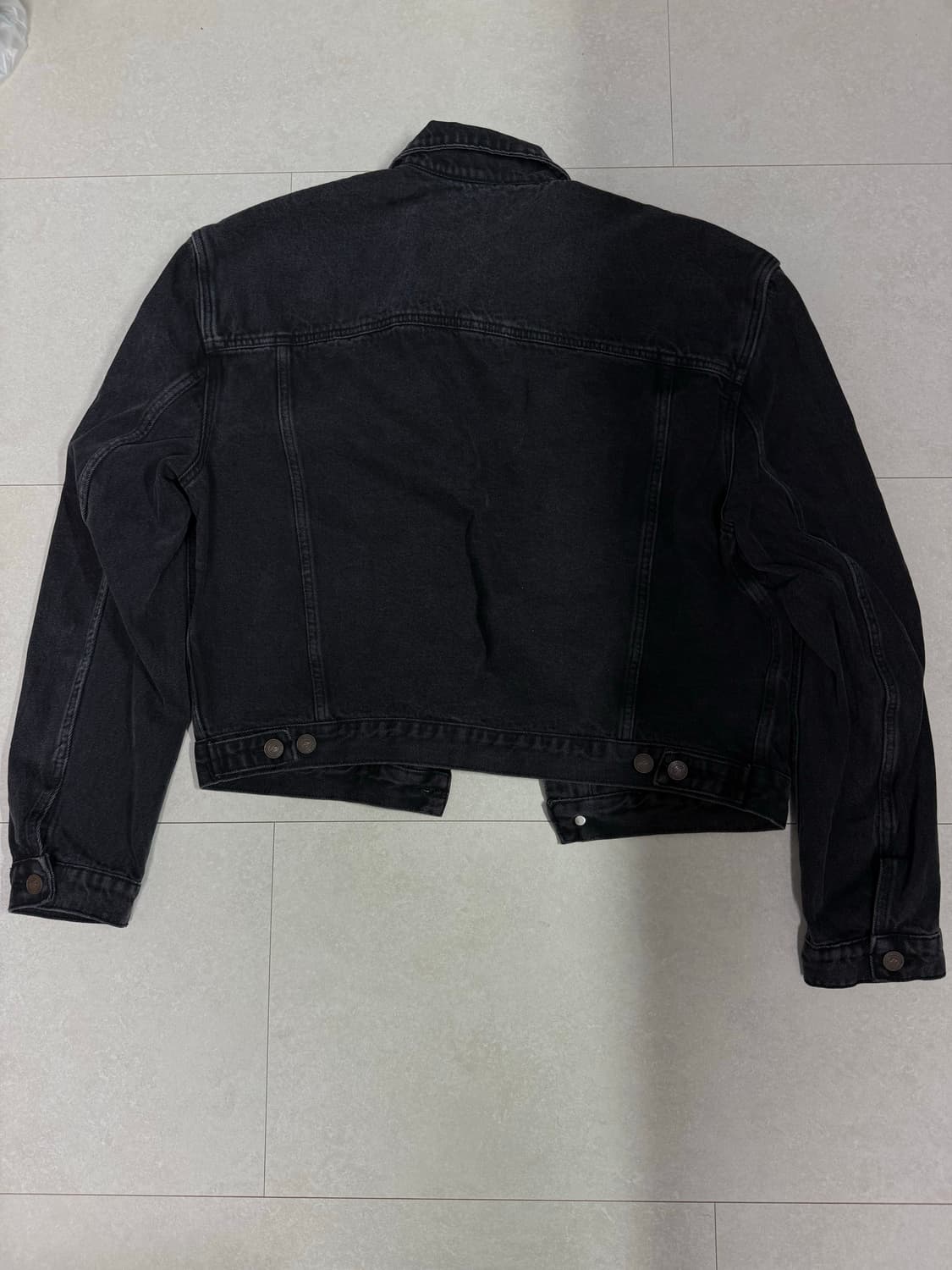 DNSR 레가시 데님 자켓 워시드 블랙 XL 상품이미지5