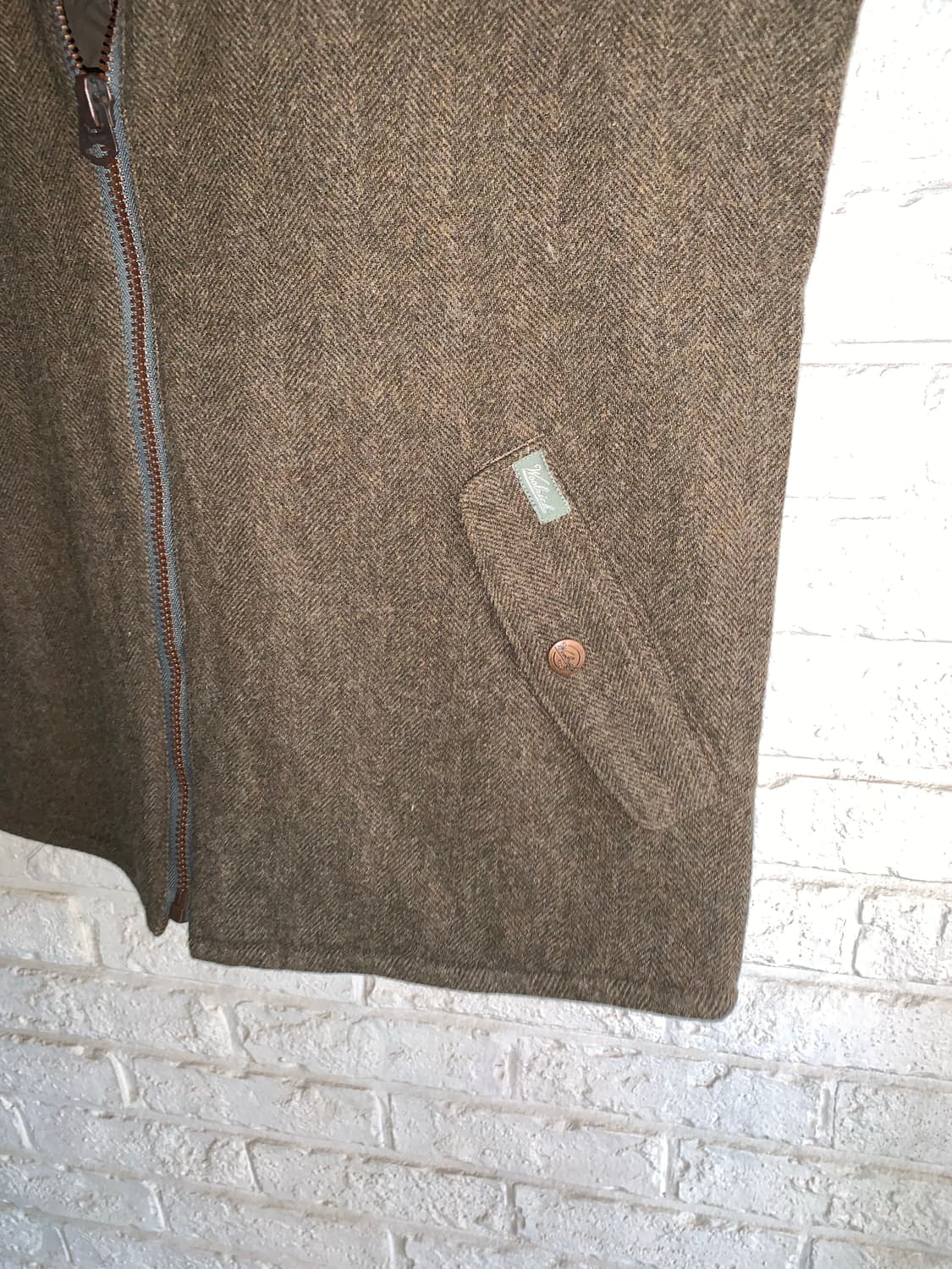 빈티지 울리치 헤링본 울 베스트 95 상품이미지5