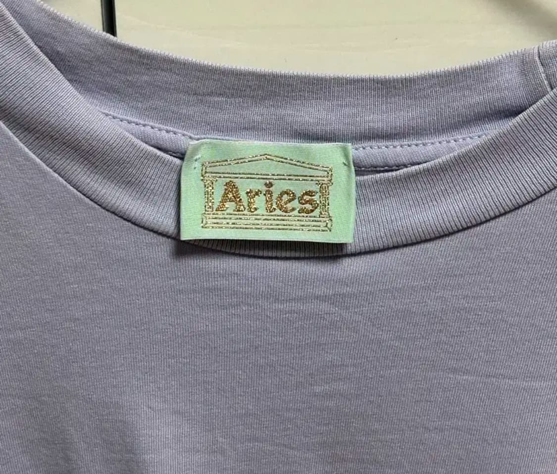 Aries 에리즈 라벤더 퍼플 반팔 티셔츠 상품이미지4