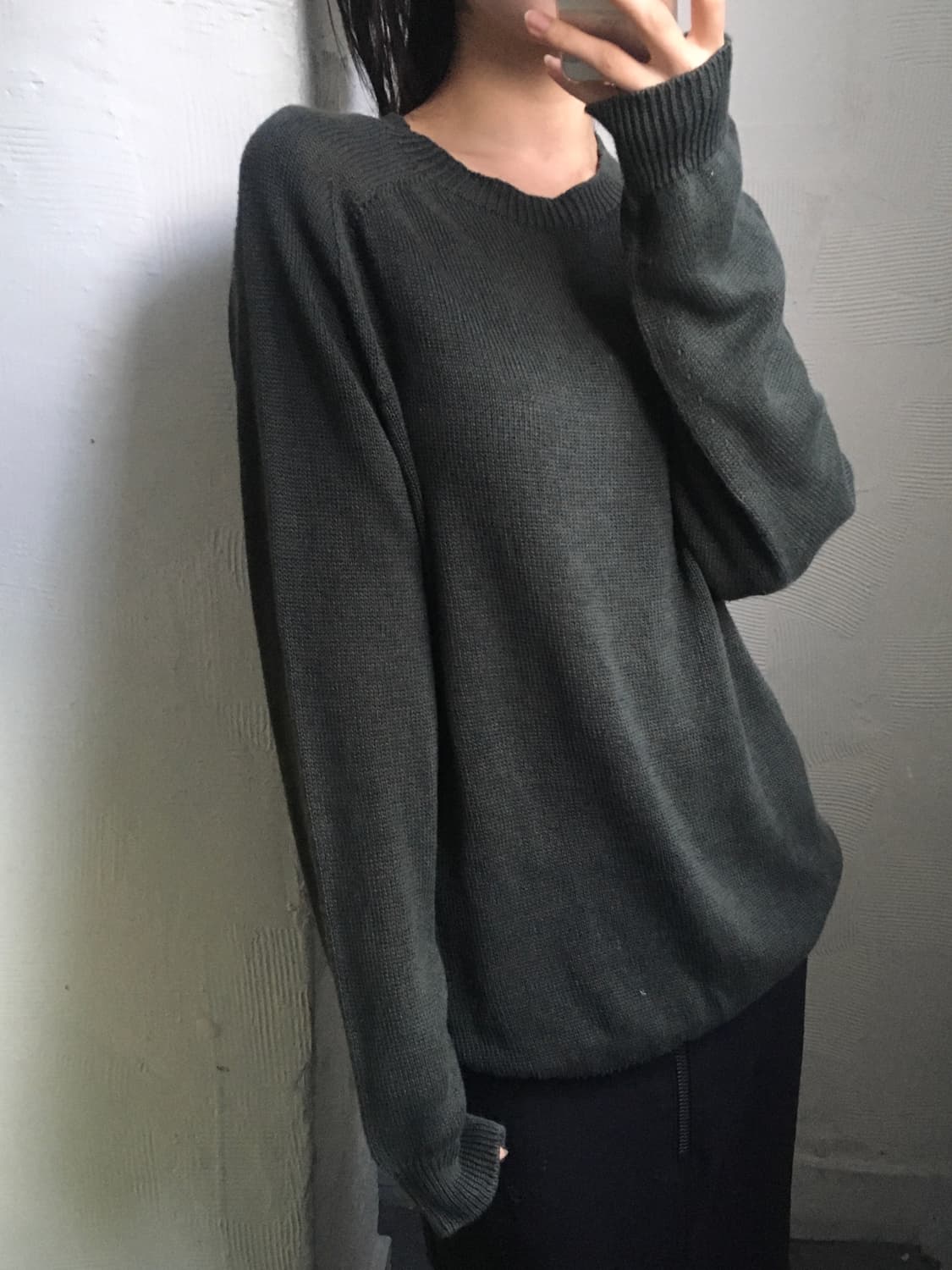 MHL 마가렛호웰 그린카키 니트 상품이미지1