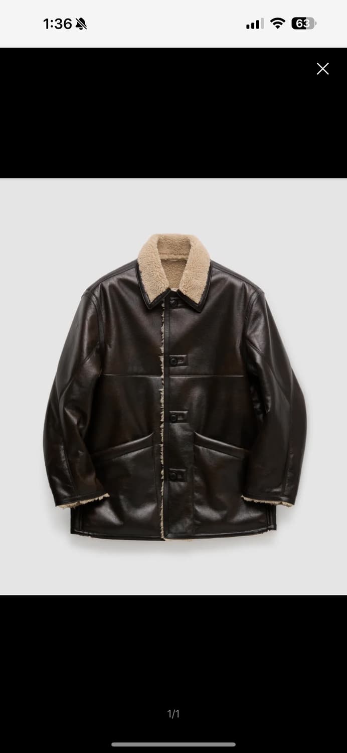 [세일]쿠어 리버시블 시어링 자켓 L 세제품 상품이미지1