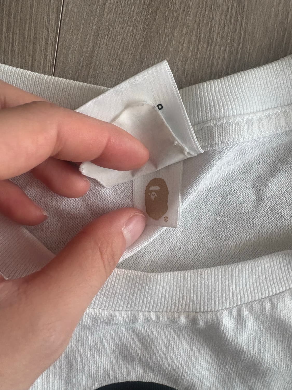 베이프 마일로 반팔 화이트 상품이미지5