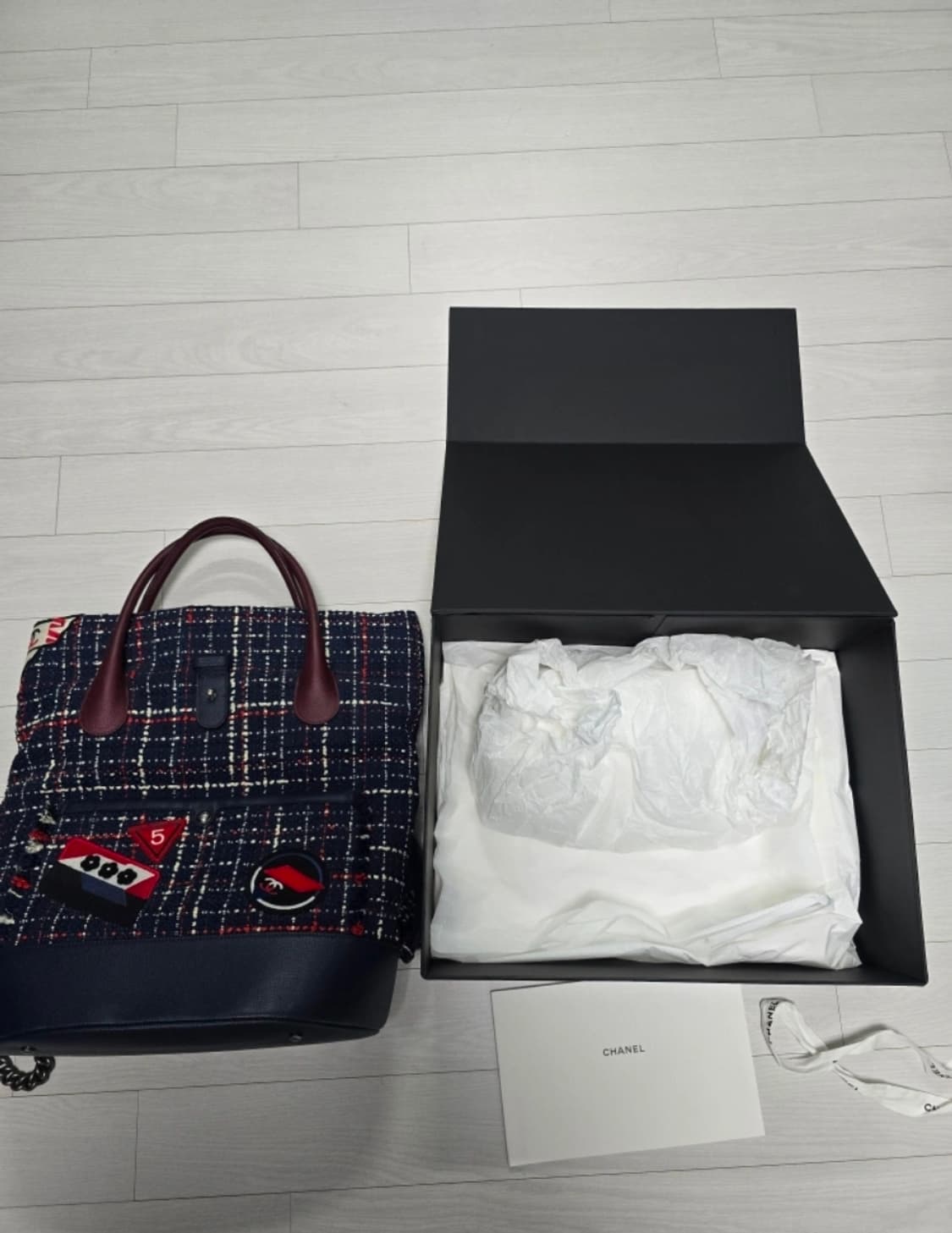 Chanel 크루즈 트위드 백팩 / 토트백 (쇼 샘플 레어템) 상품이미지2