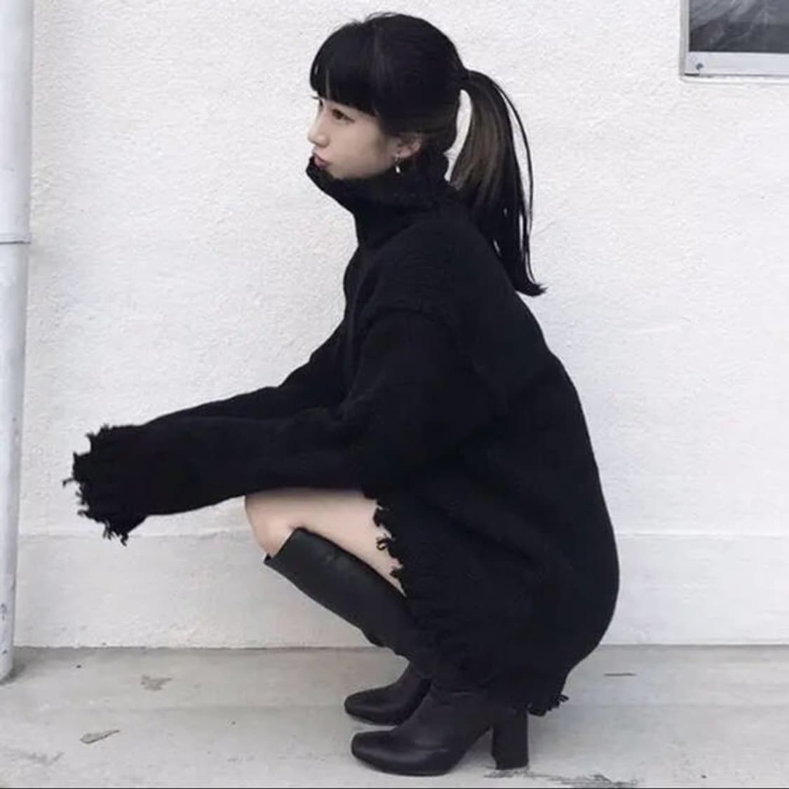 PERVERZE Crash Tube Turtle Mini Dress 상품이미지2