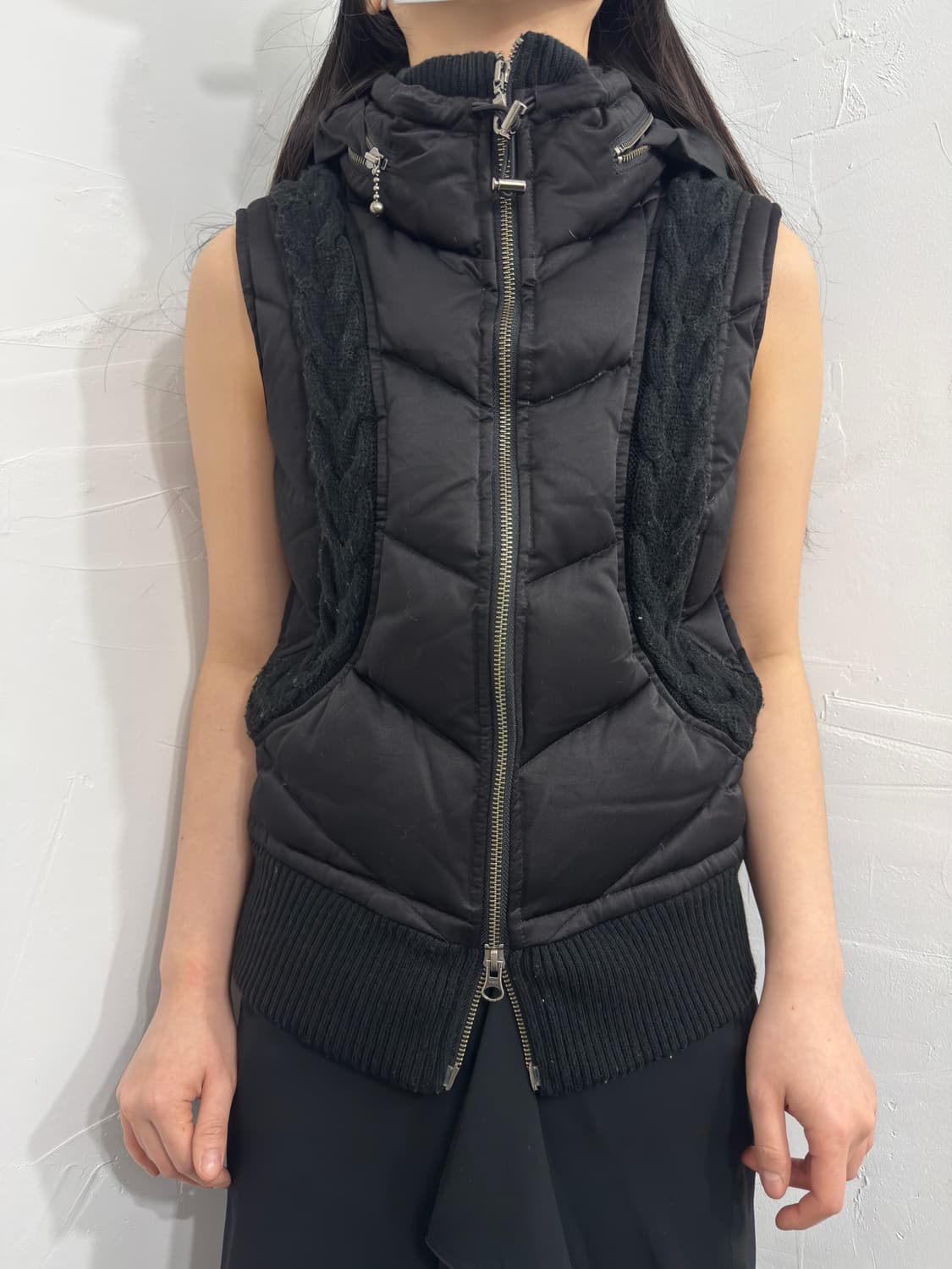 morgan homme vest twoway zipup 상품이미지1