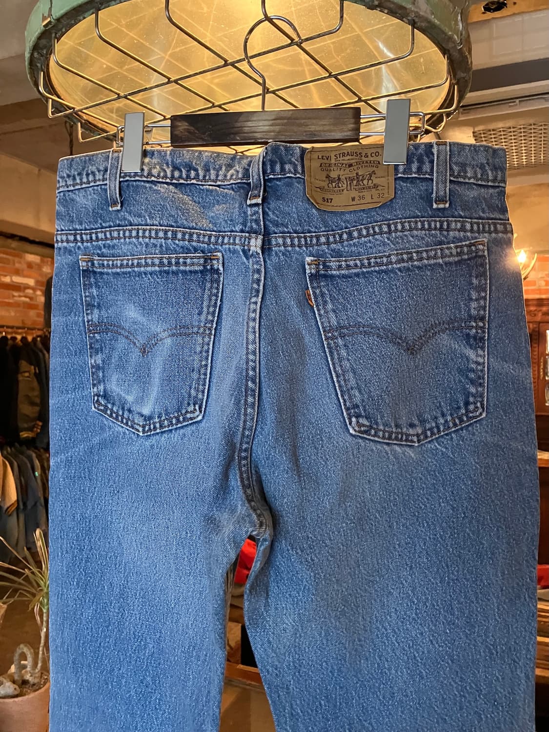 90s USA 빈티지 리바이스 517 부츠컷 데님 팬츠 상품이미지6