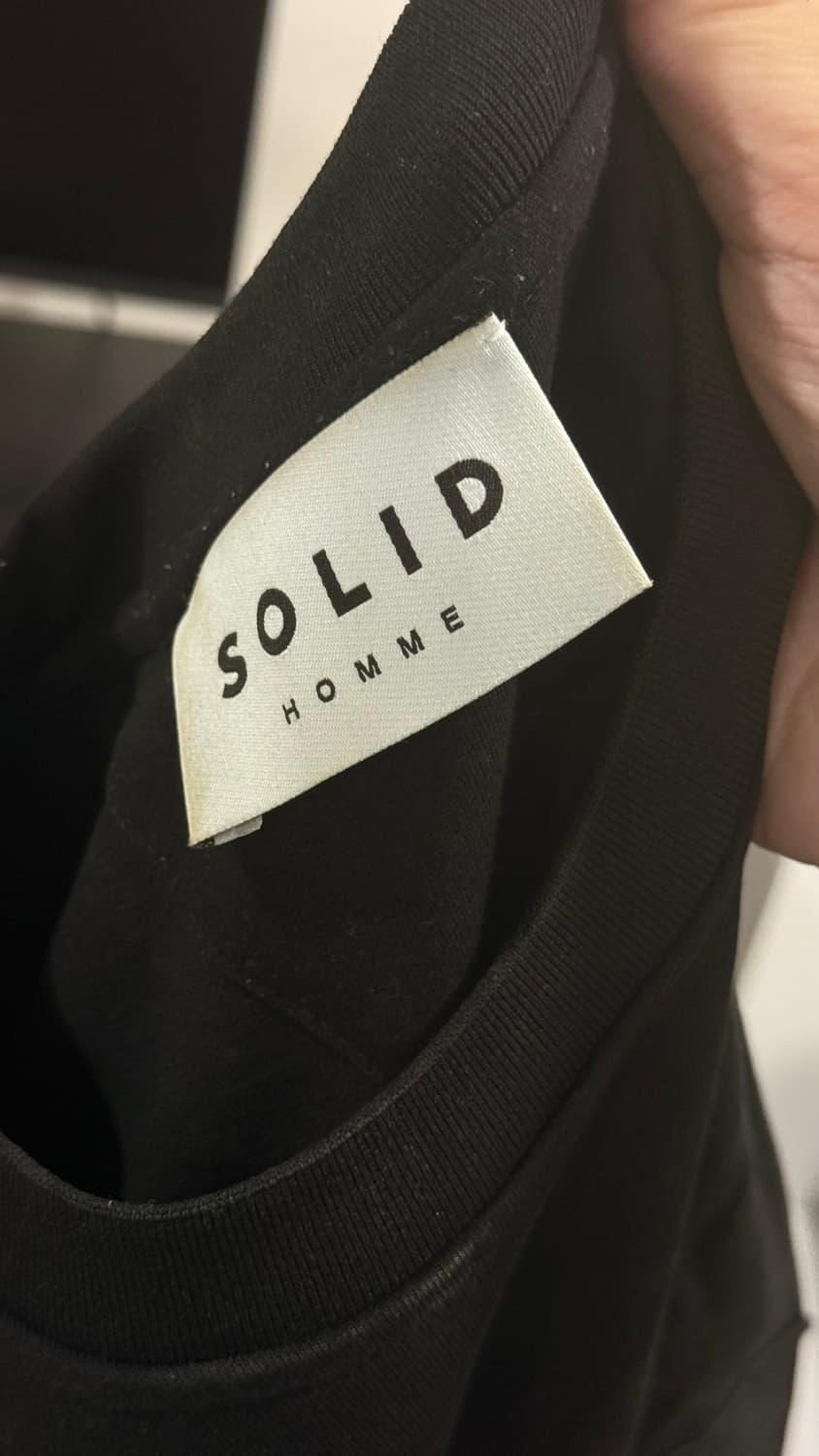 솔리드옴므 블랙 반팔 상품이미지3