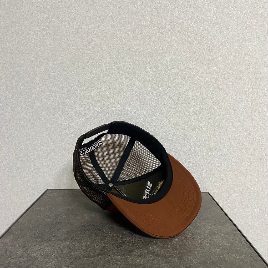 (OS) 슈프림 5패널 볼캡 모자 메쉬 백 브라운 상품이미지6