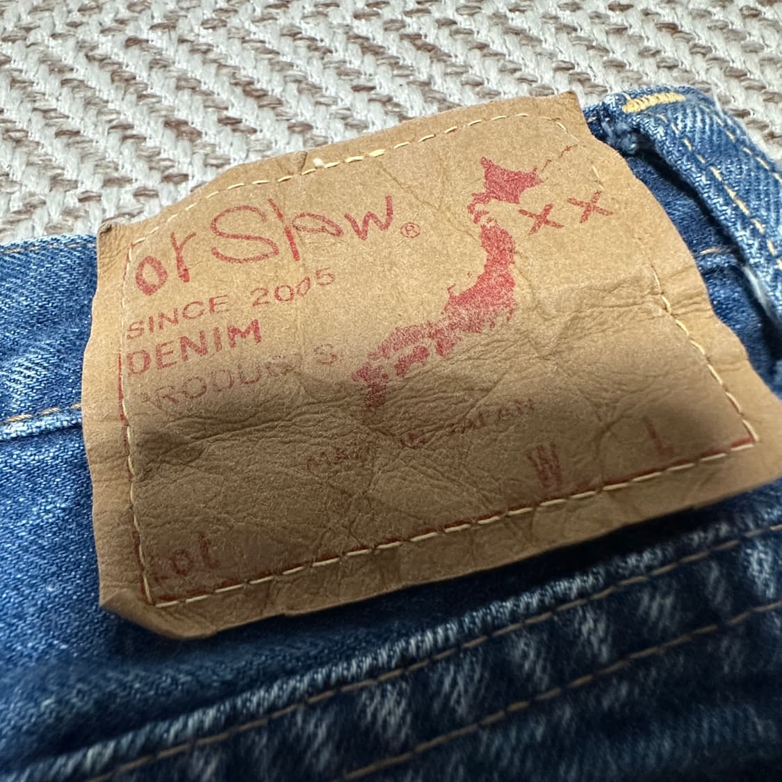 ORSLOW japan made denim skirt 상품이미지3