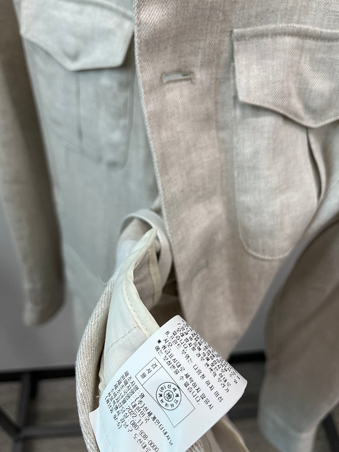 95-100) 맨온더분 린넨 사파리자켓  상품이미지9