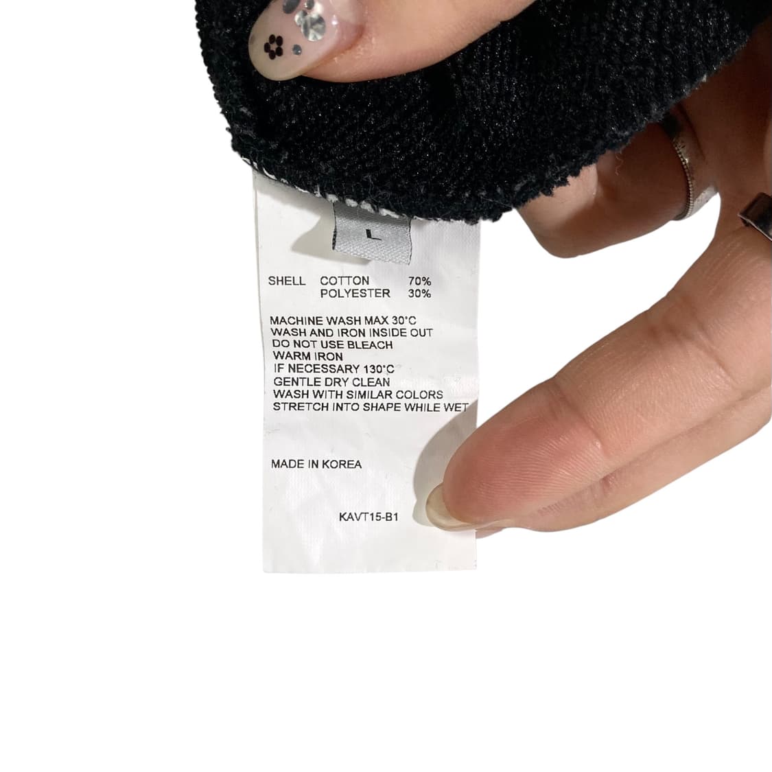 비바스튜디오 블랙 반집업 맨투맨 상품이미지4