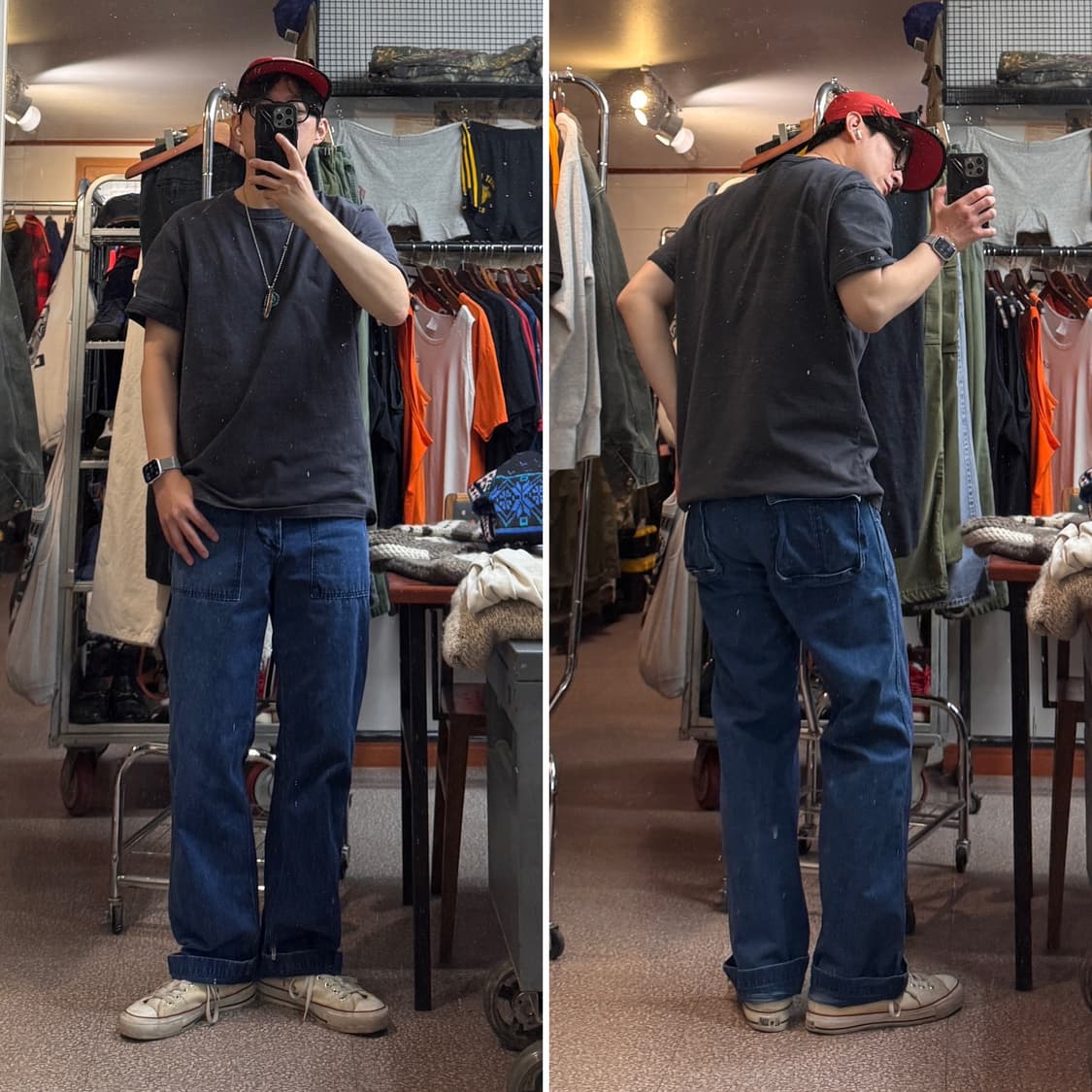 Three Blind Mice Indigo Fatigue Pants 상품이미지3