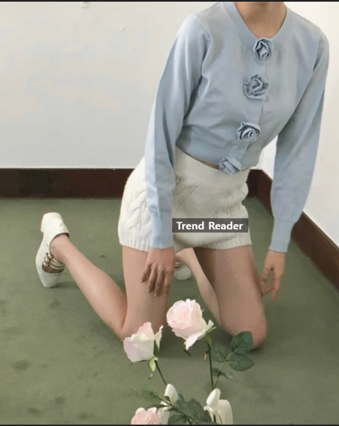 Treat urself 트리트유어셀프 로즈 가디건 새상품 상품이미지5