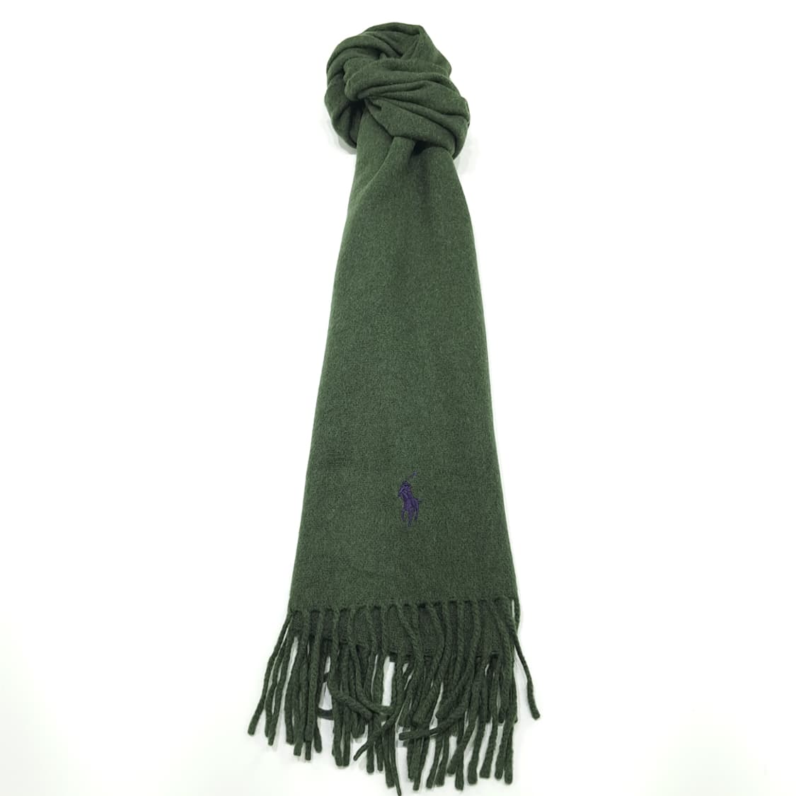 MX256 폴로 랄프로렌 올리브그린 캐시미어 램스울 목도리 머플러 상품이미지4