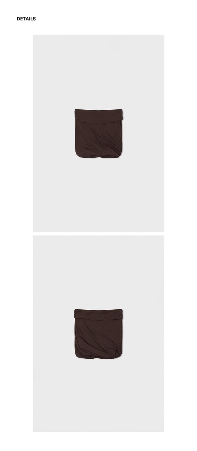 Twist Tube Top (Brown) 상품이미지5