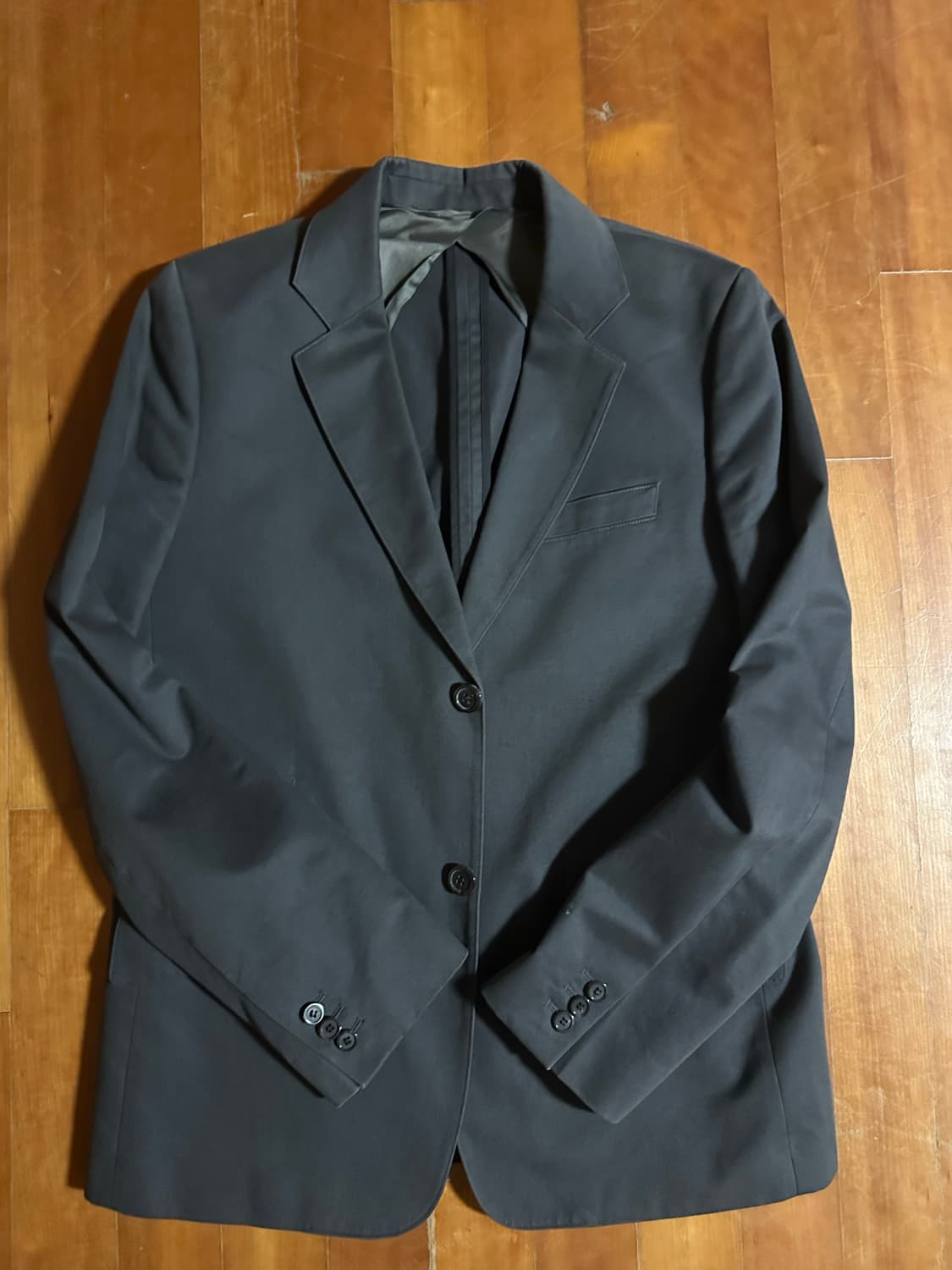 00's A.P.C 코튼 싱글 블레이저 L 그레이 상품이미지1